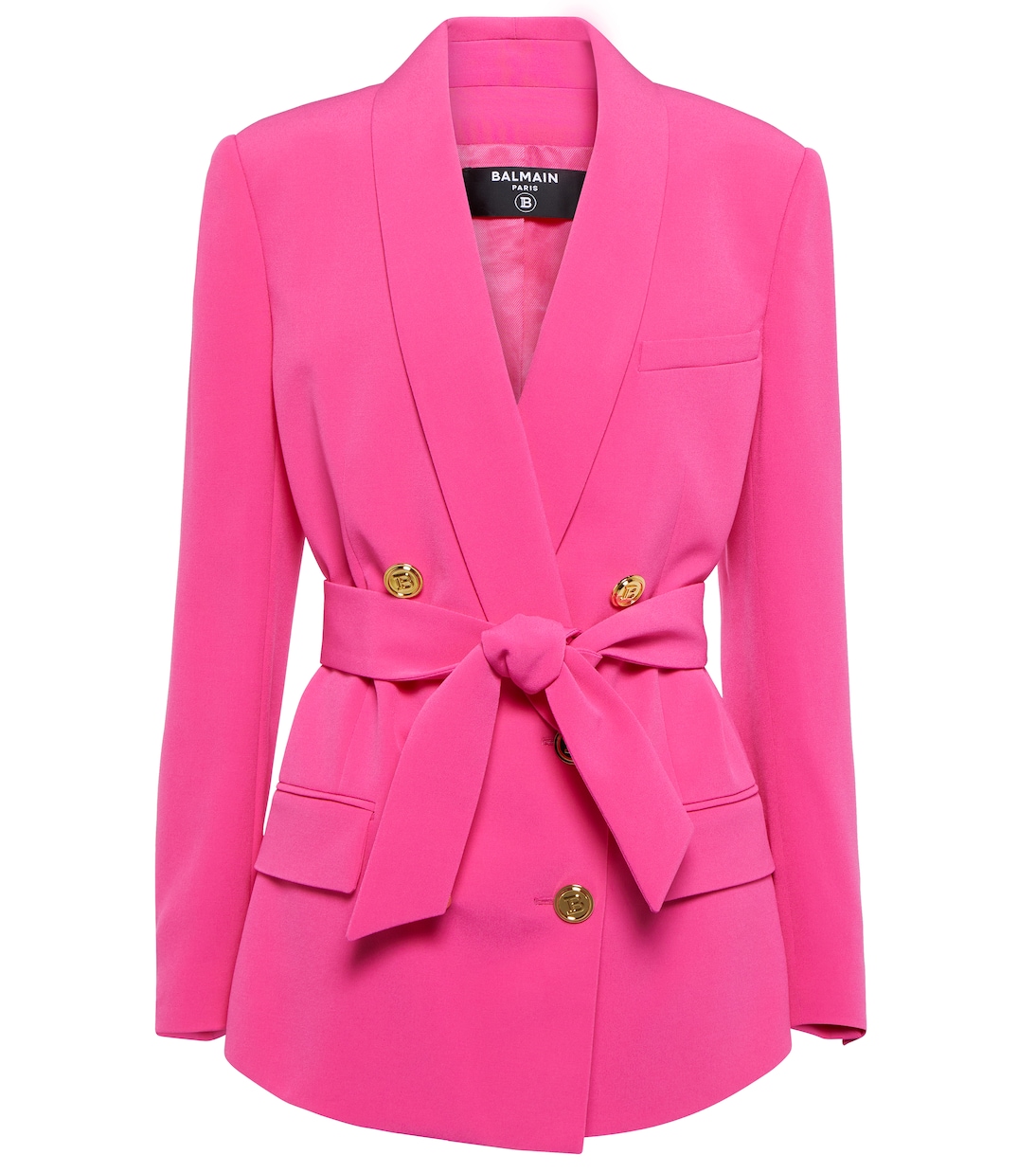 Double-breasted belted blazer | Balmain