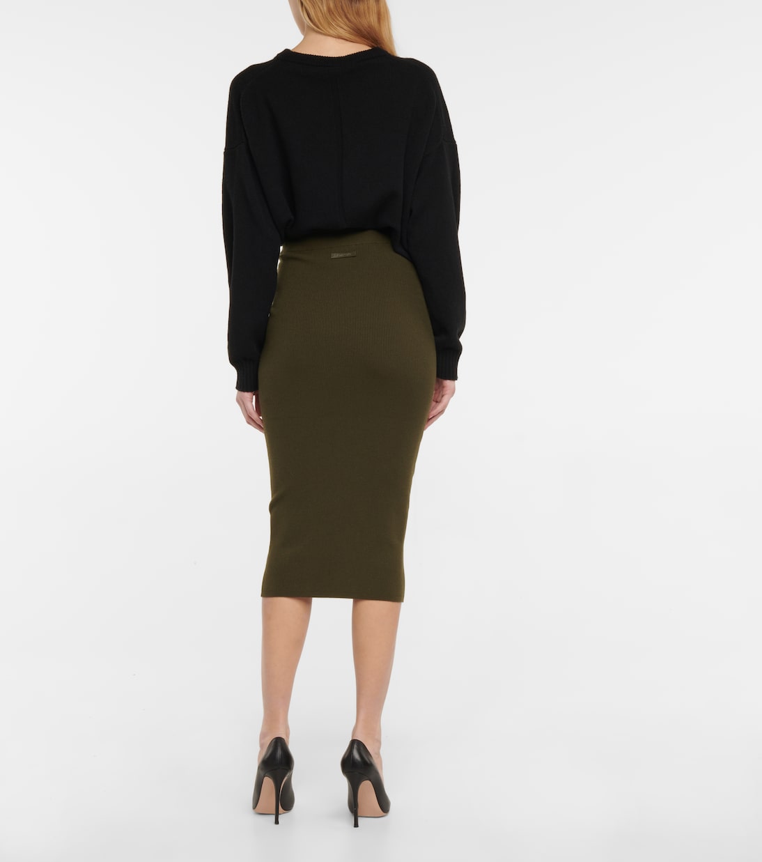 Falda midi en mezcla de cachemir | Tom Ford