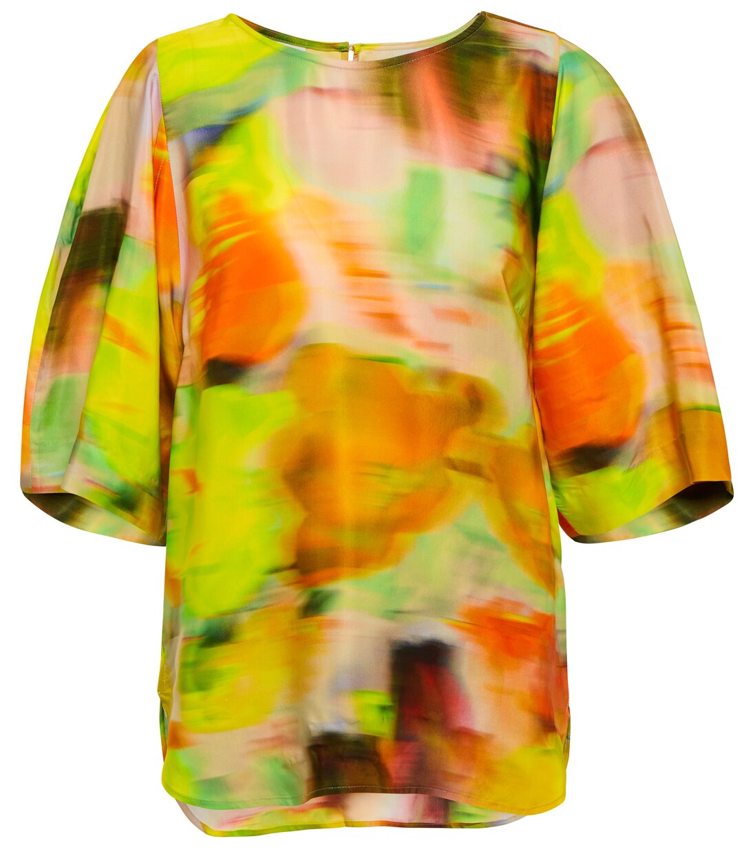Printed satin top | Dries Van Noten