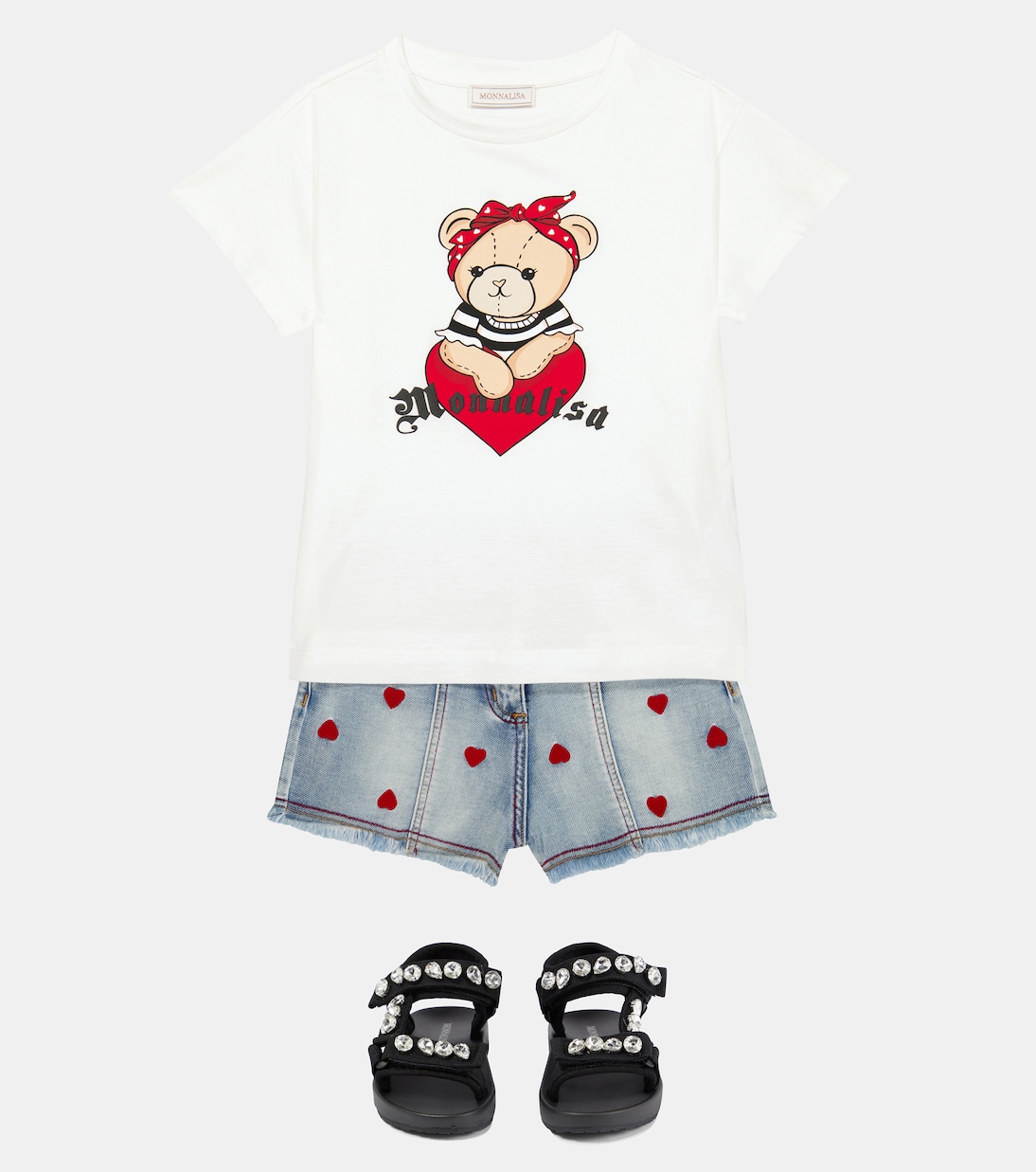 T-shirt in cotone con stampa | Monnalisa