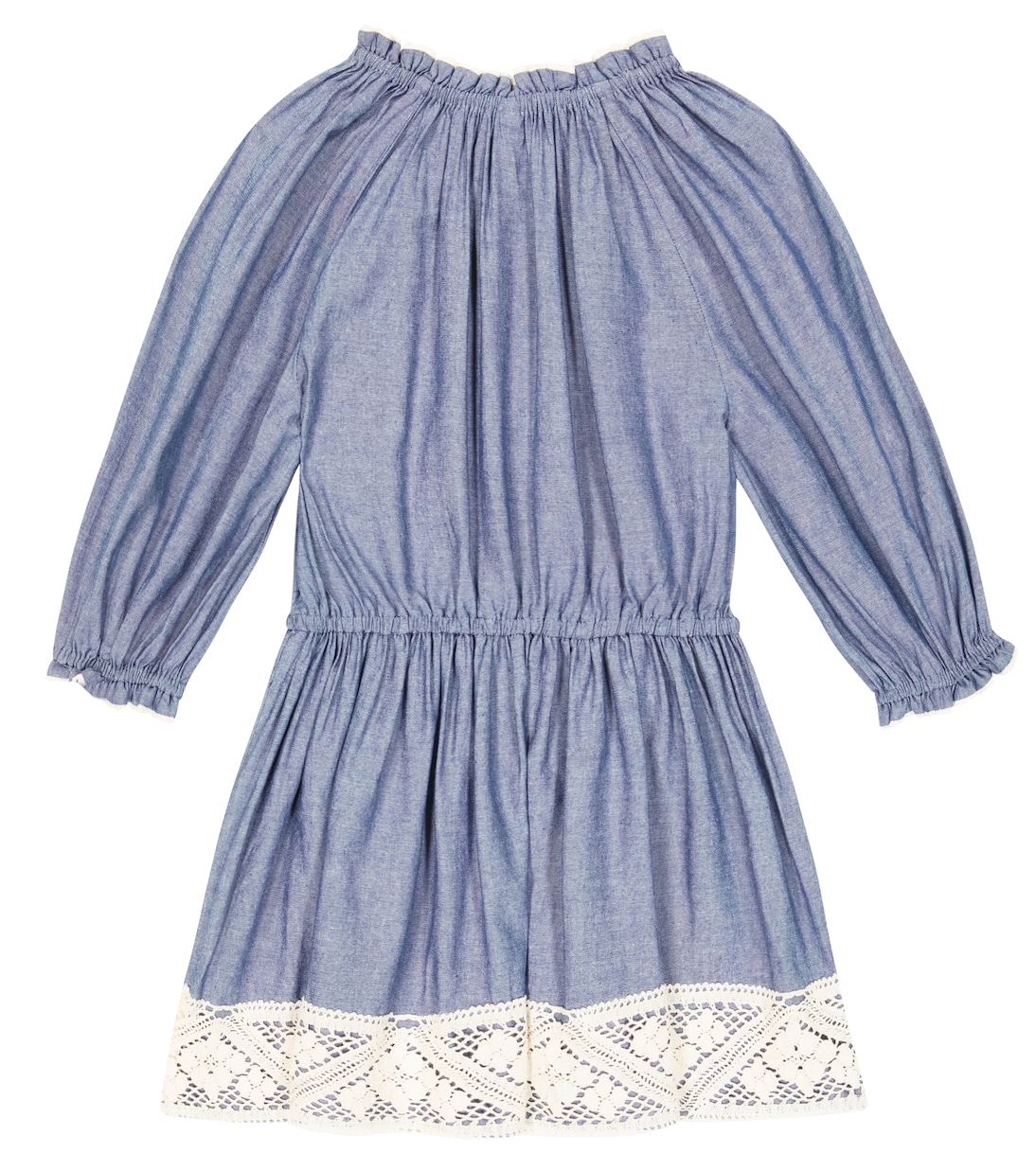 Kleid Pattie aus Chambray mit Spitze | Zimmermann Kids