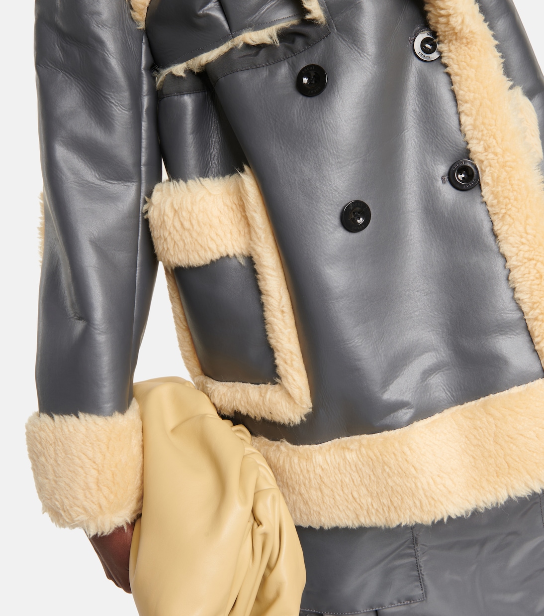 Faux shearling-trimmed jacket | Sacai