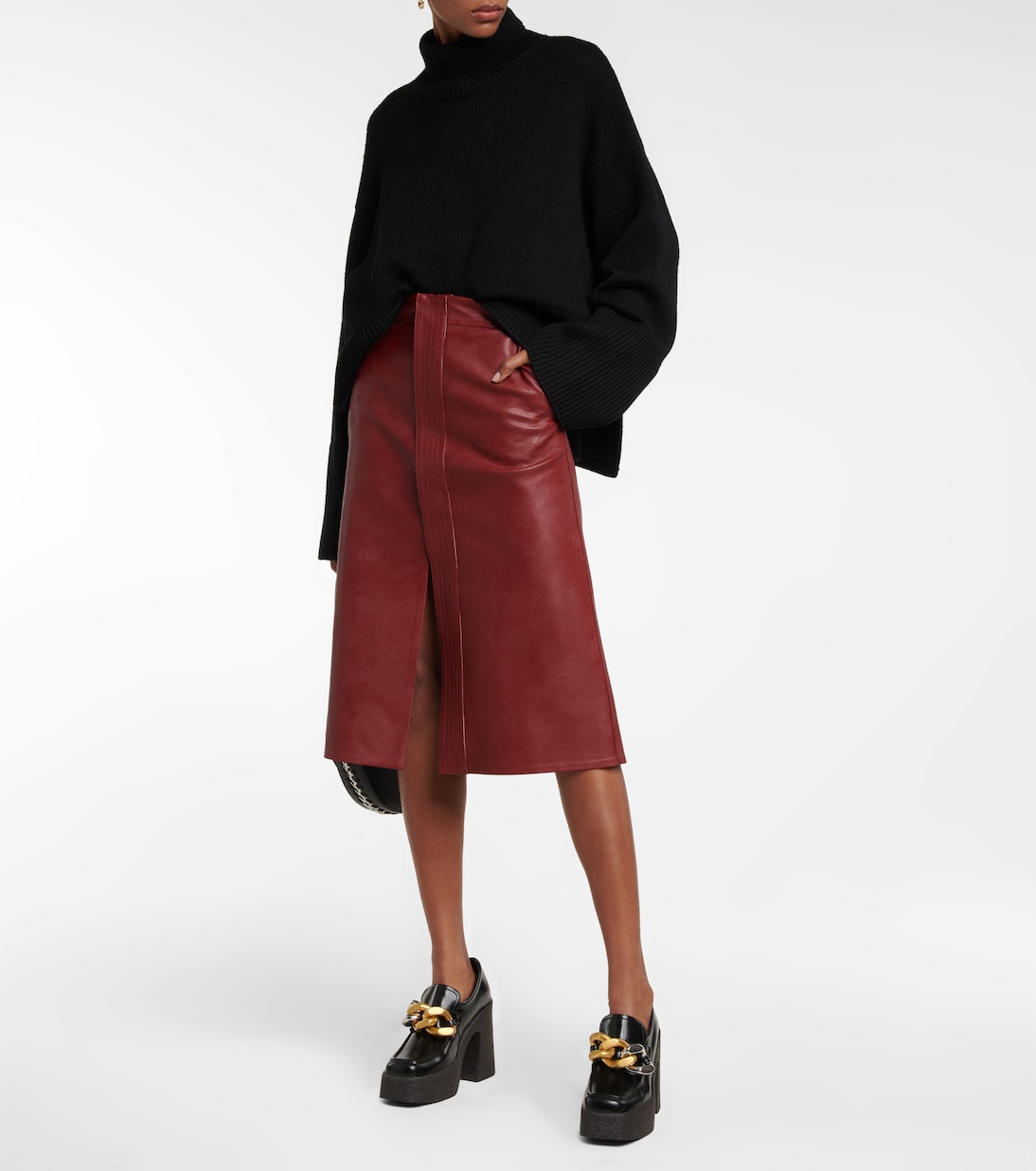 Gonna midi in similpelle | Stella McCartney