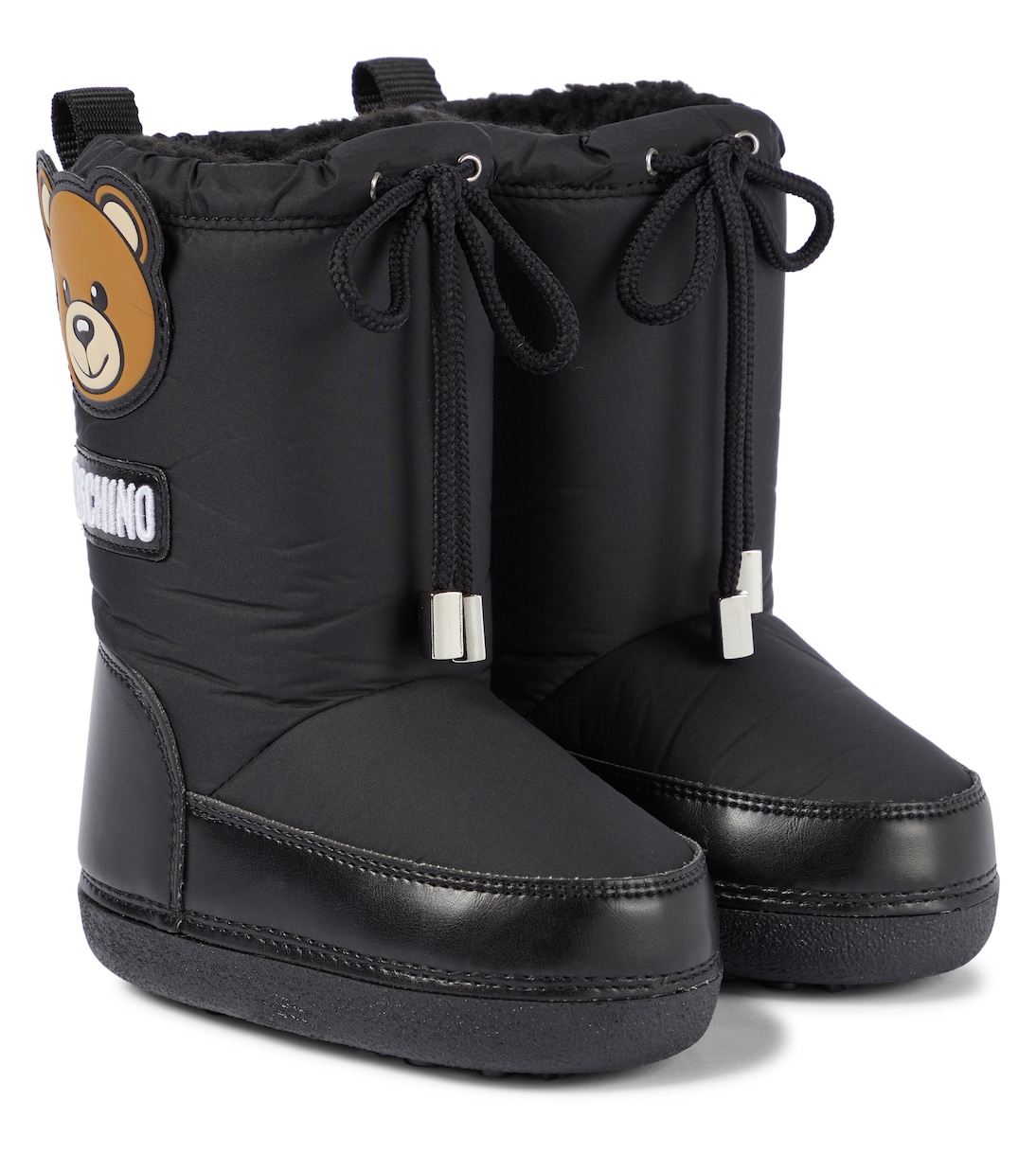 Faux shearling-lined snow boots | Moschino Kids