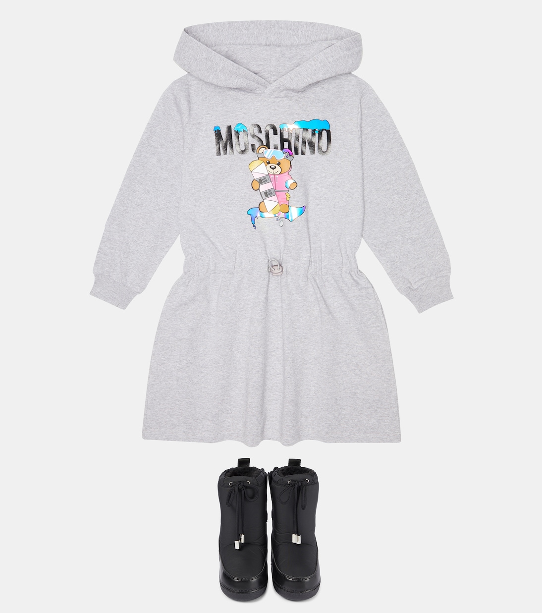 Faux shearling-lined snow boots | Moschino Kids