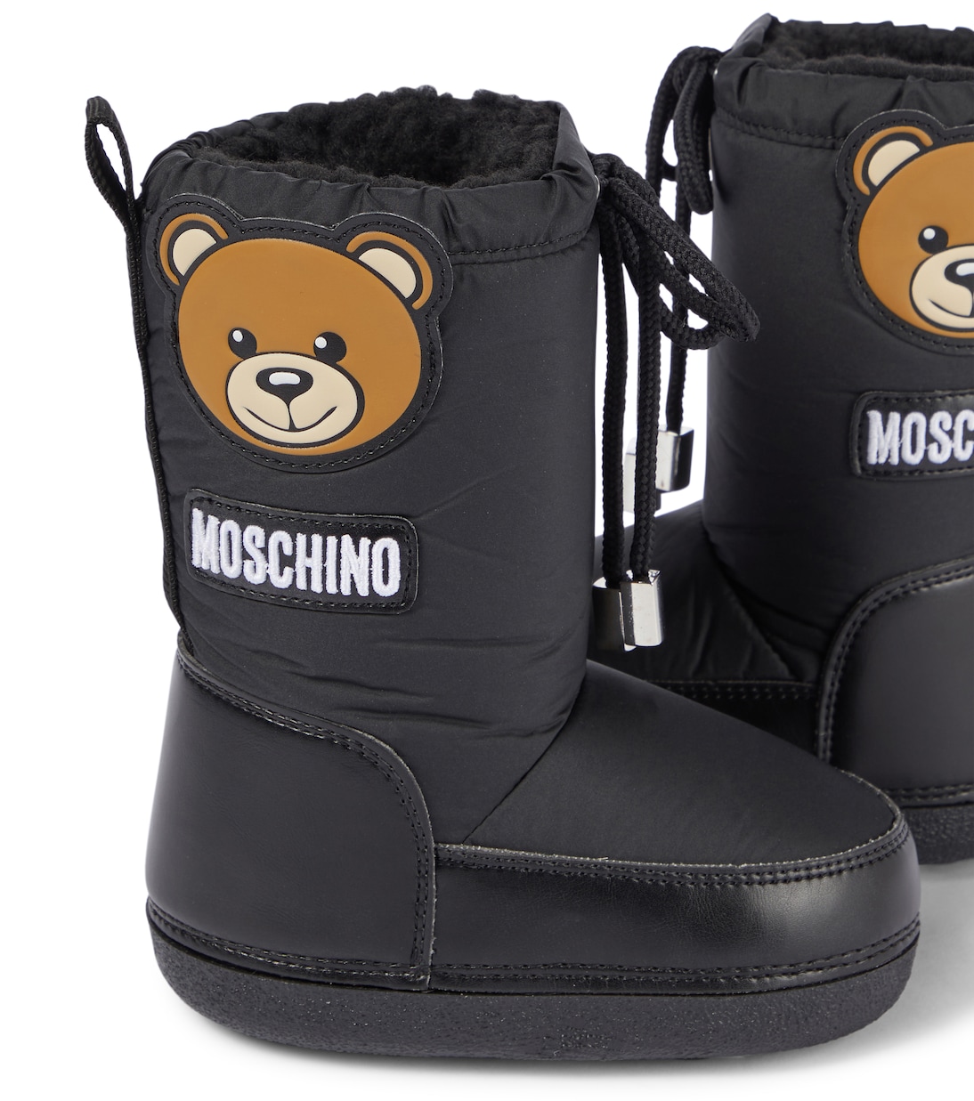 Faux shearling-lined snow boots | Moschino Kids