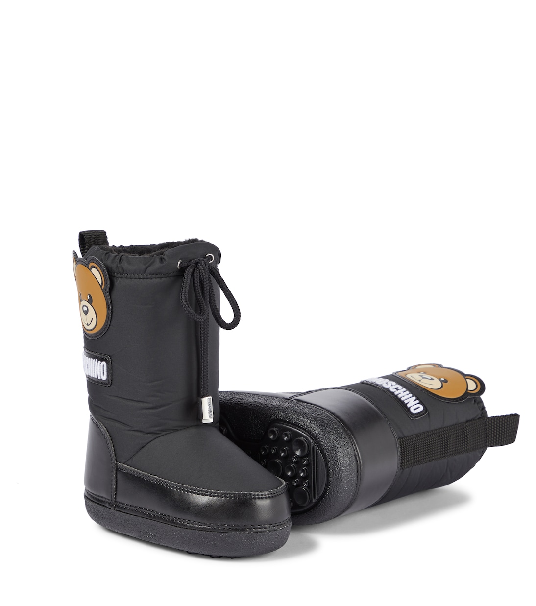 Faux shearling-lined snow boots | Moschino Kids