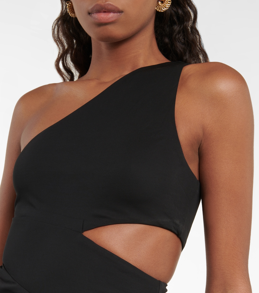 Letta one-shoulder cutout maxi dress | Staud