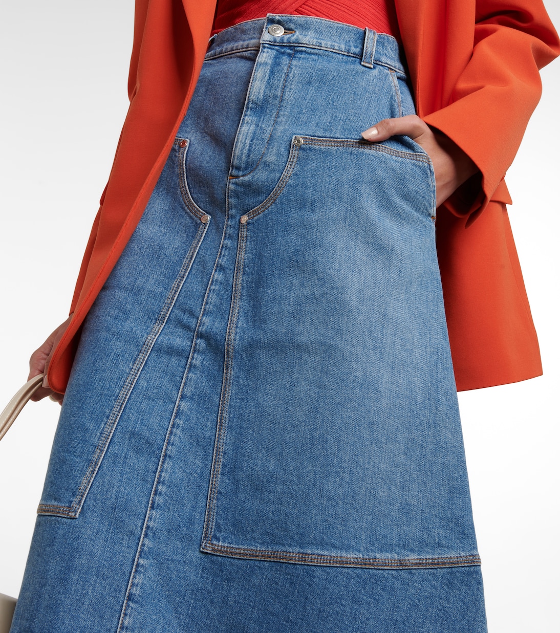 Falda midi vaquera | Stella McCartney