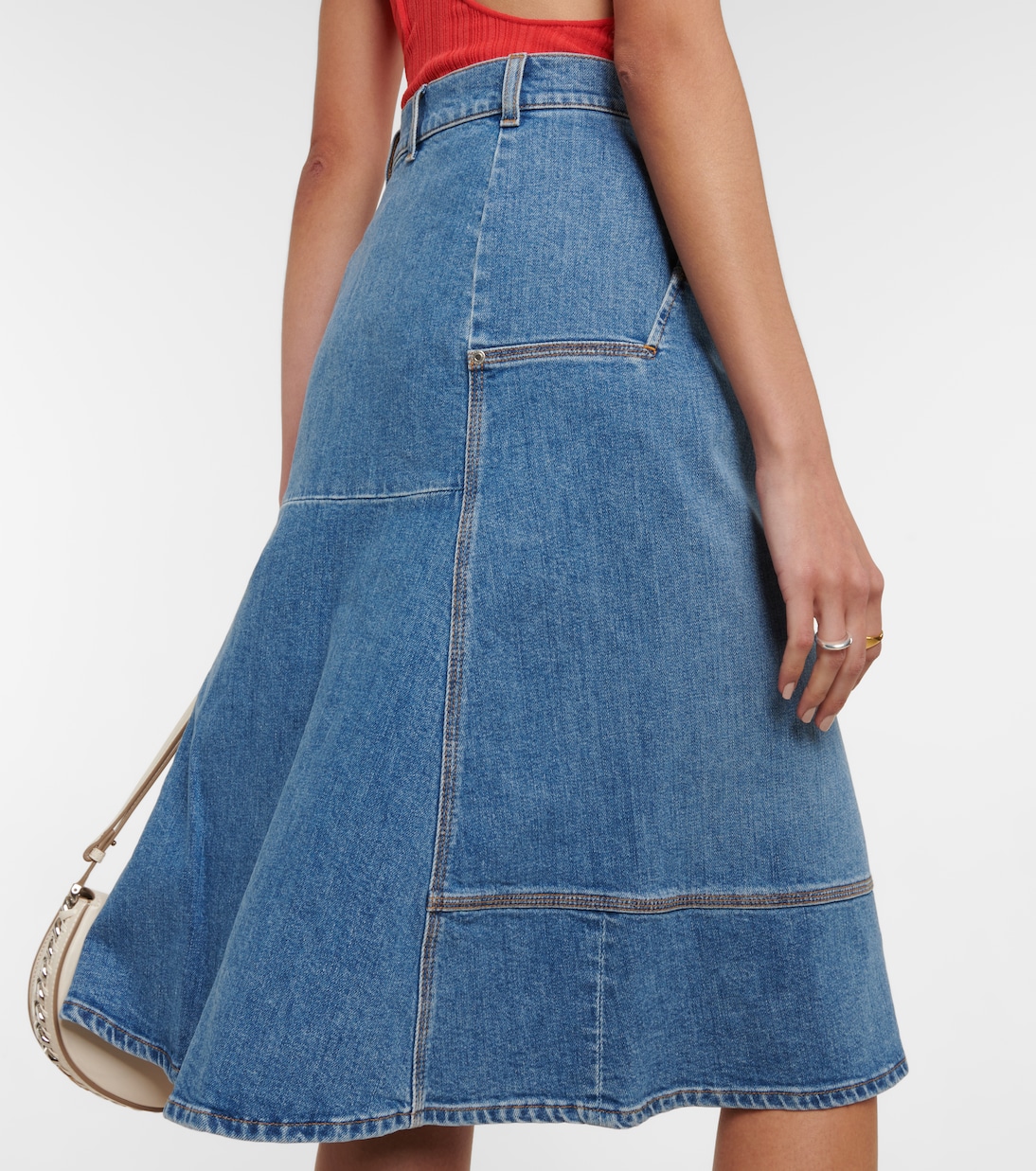 Falda midi vaquera | Stella McCartney