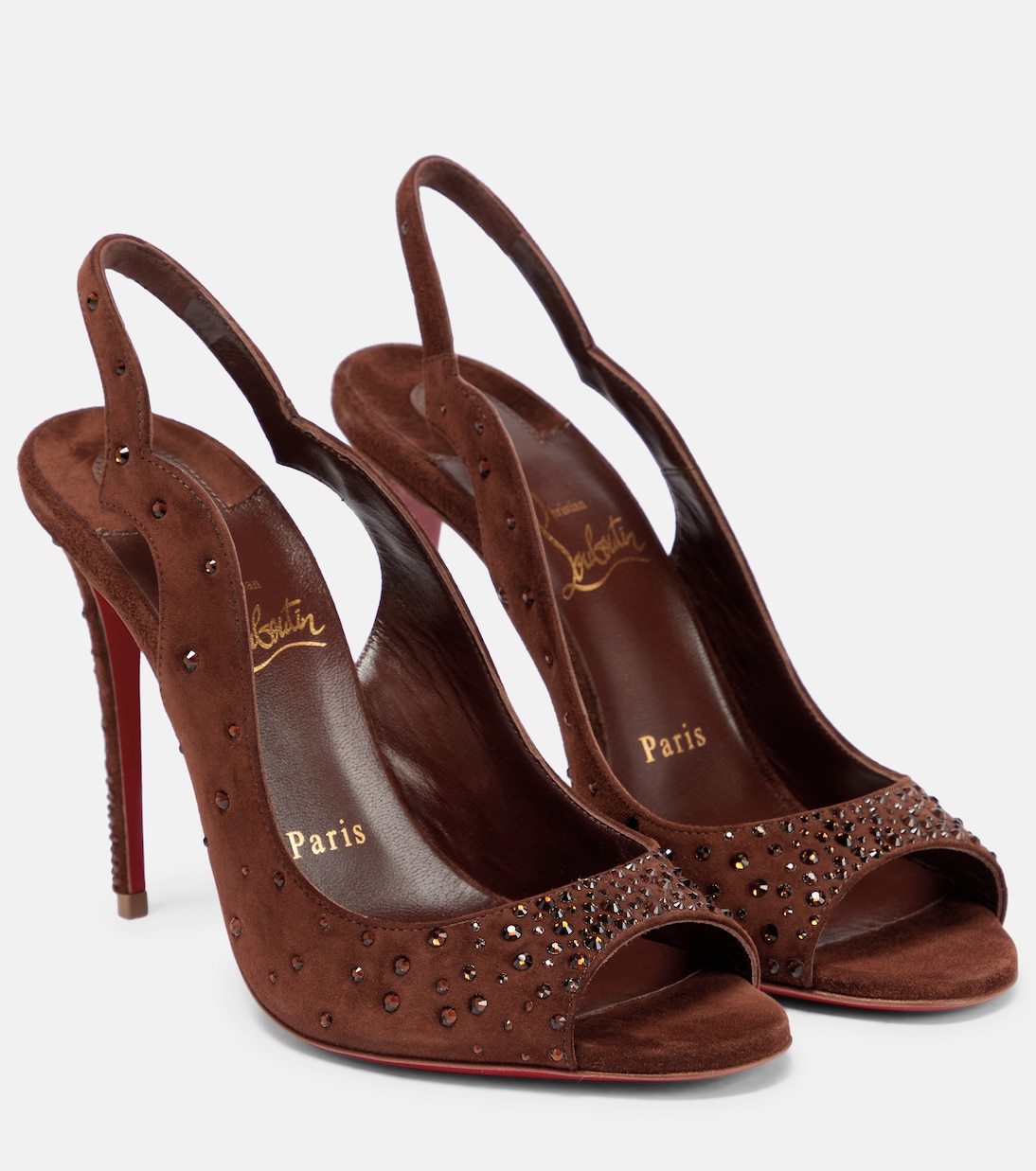 Sandali Nudes Degrachick in suede | Christian Louboutin