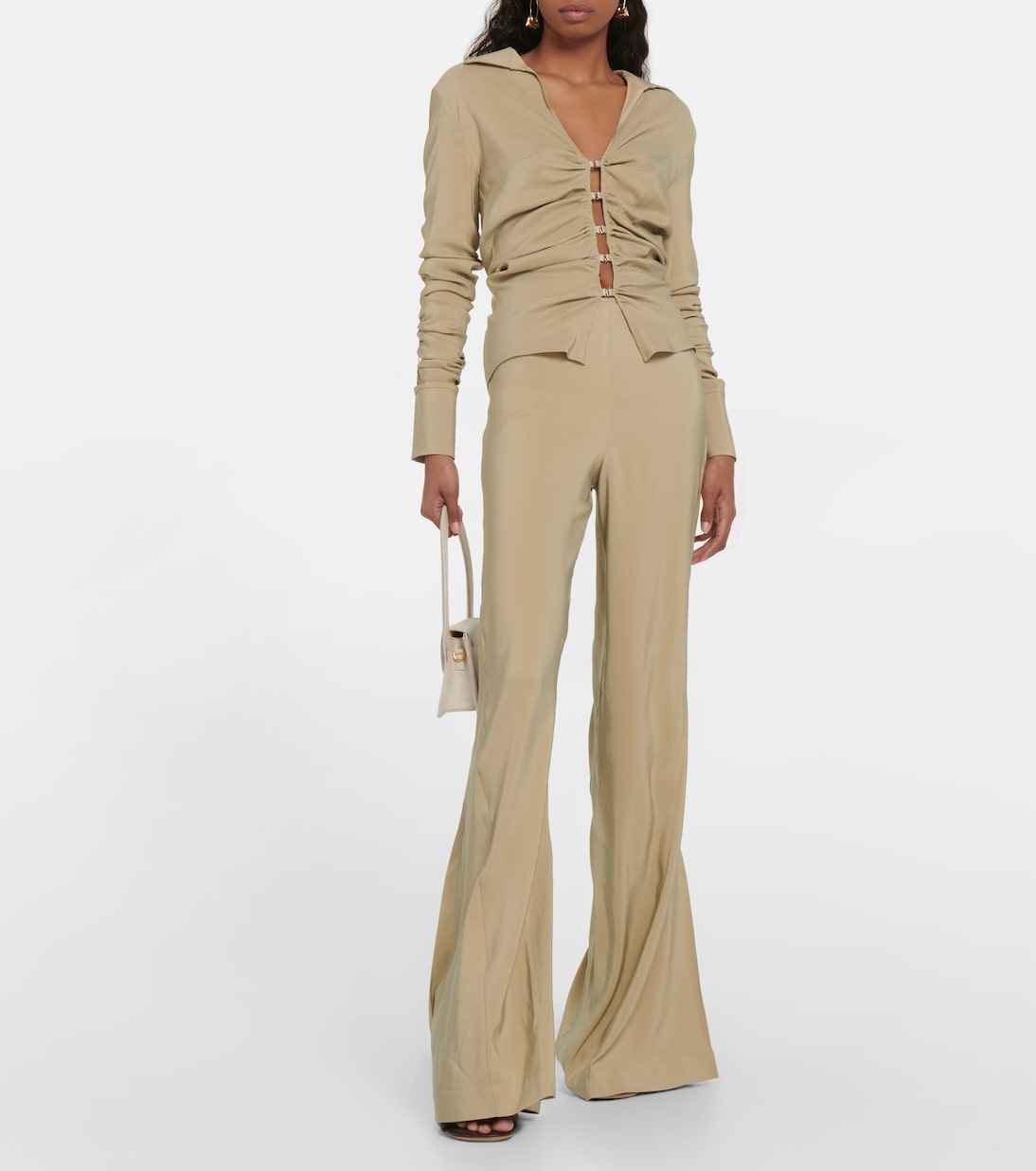 Camisa La Chemise Soffio fruncida | Jacquemus