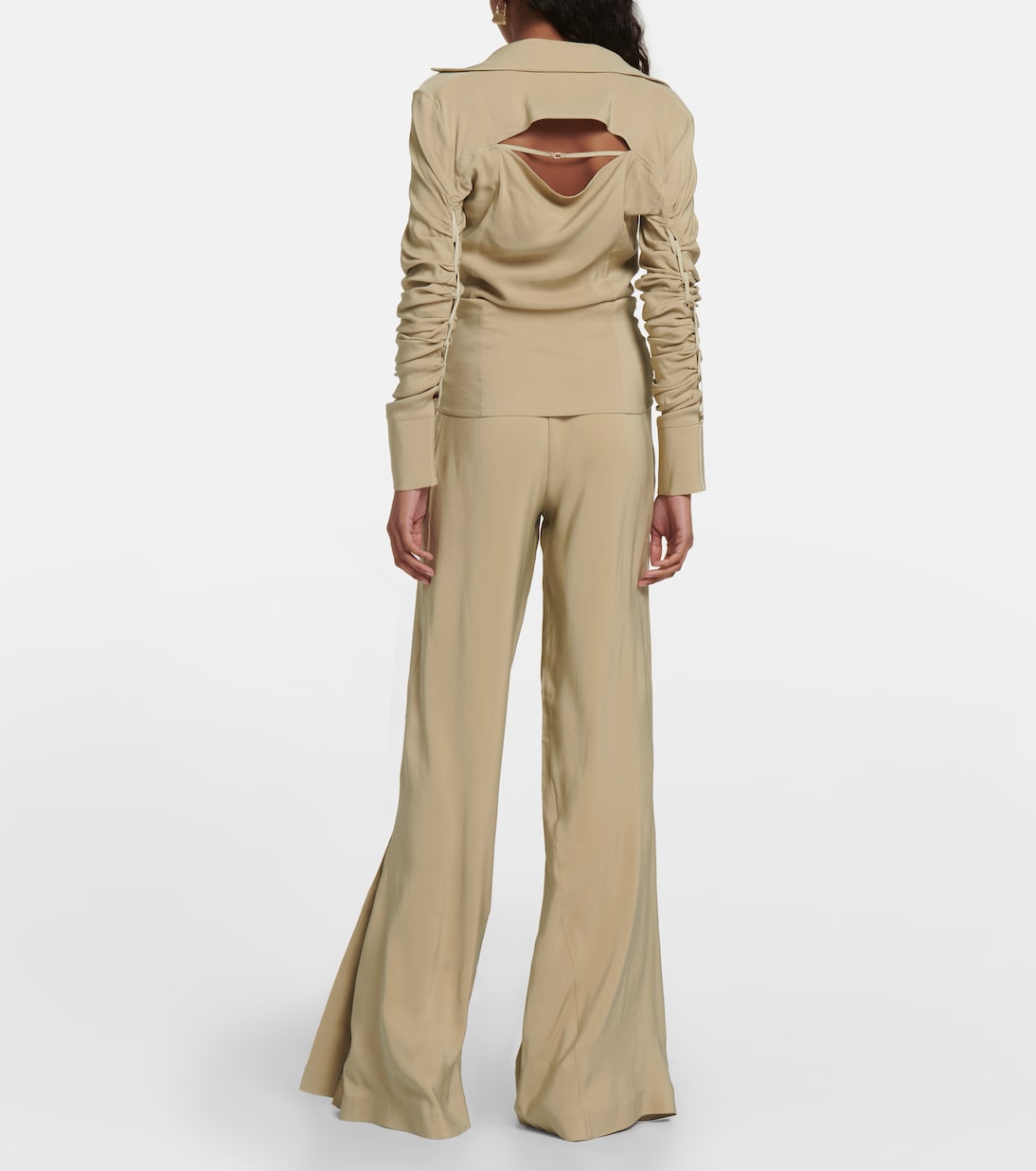 Camisa La Chemise Soffio fruncida | Jacquemus