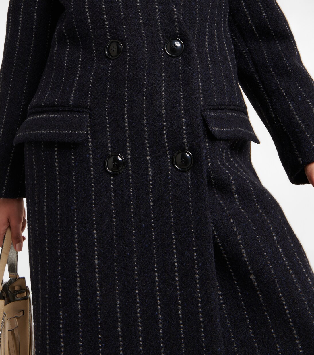 Lila virgin wool coat in black - Isabel Marant | Mytheresa 