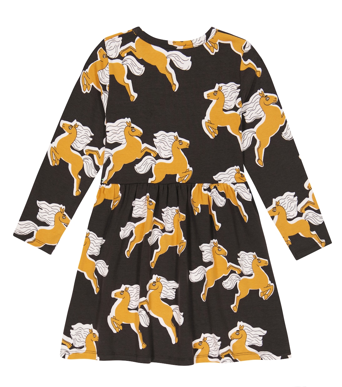Printed cotton-blend dress | Mini Rodini