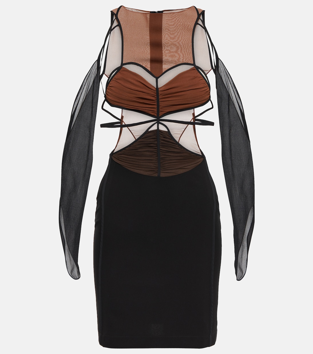 Cutout crêpe minidress | Nensi Dojaka