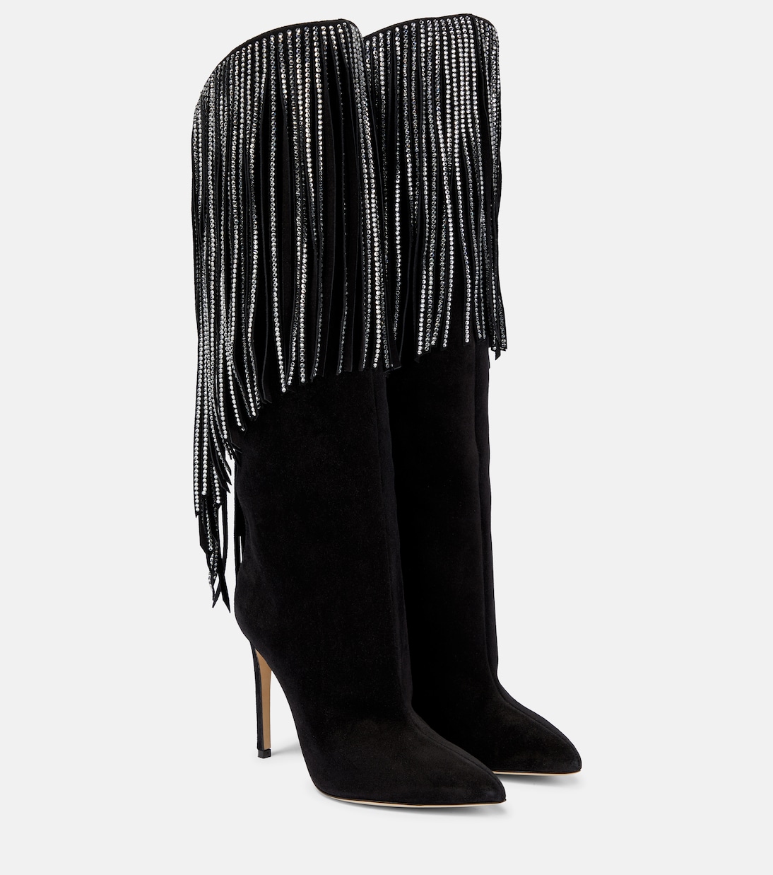 Botas altas de ante con flecos | Paris Texas