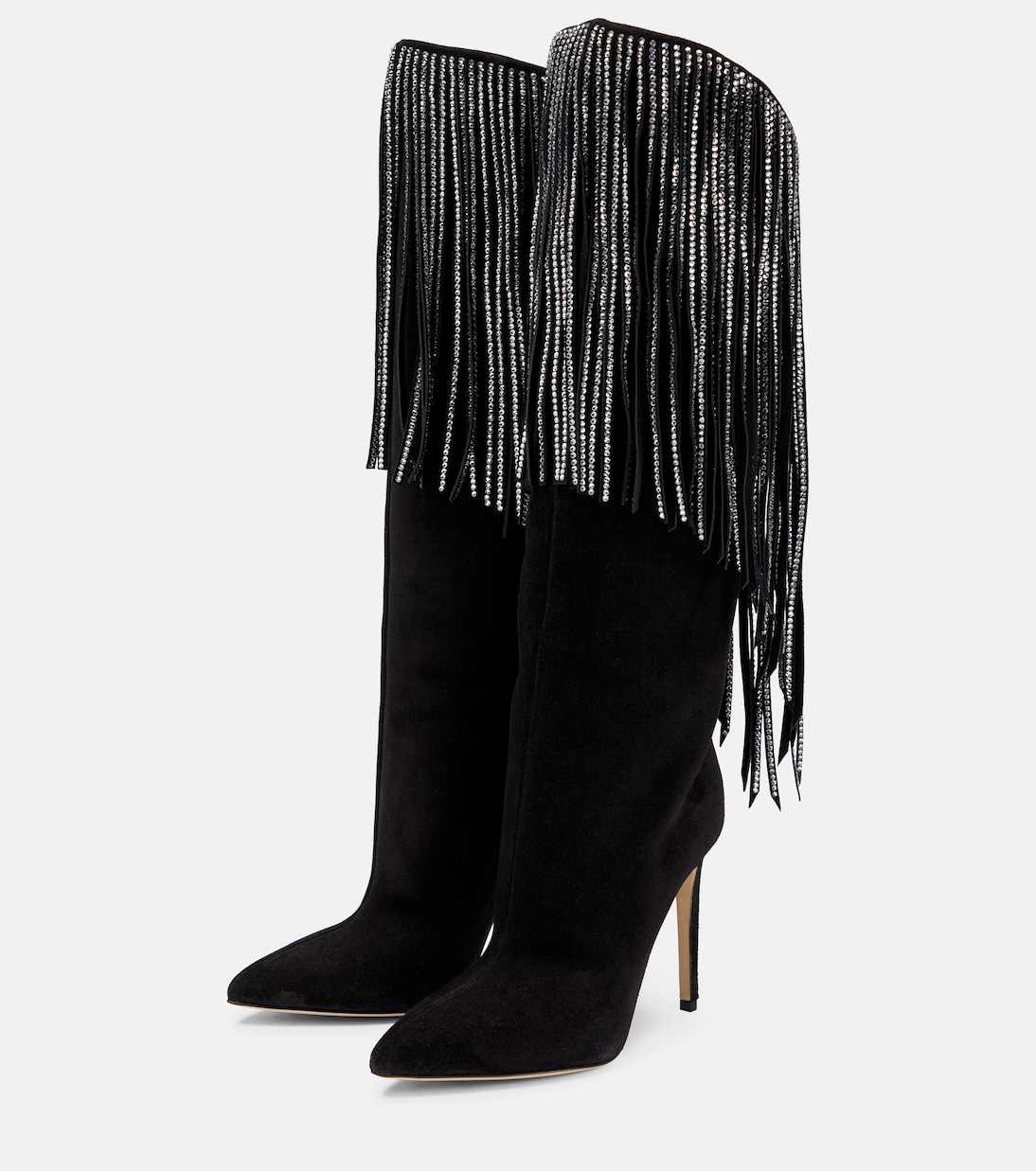 Botas altas de ante con flecos | Paris Texas