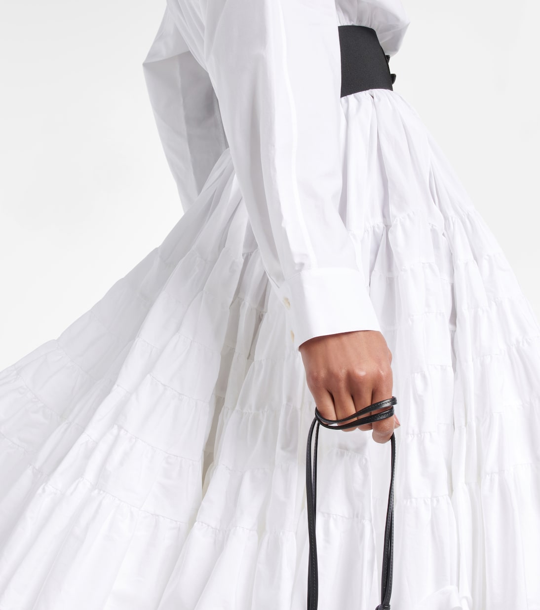 Belted cotton poplin shirt | Alaïa
