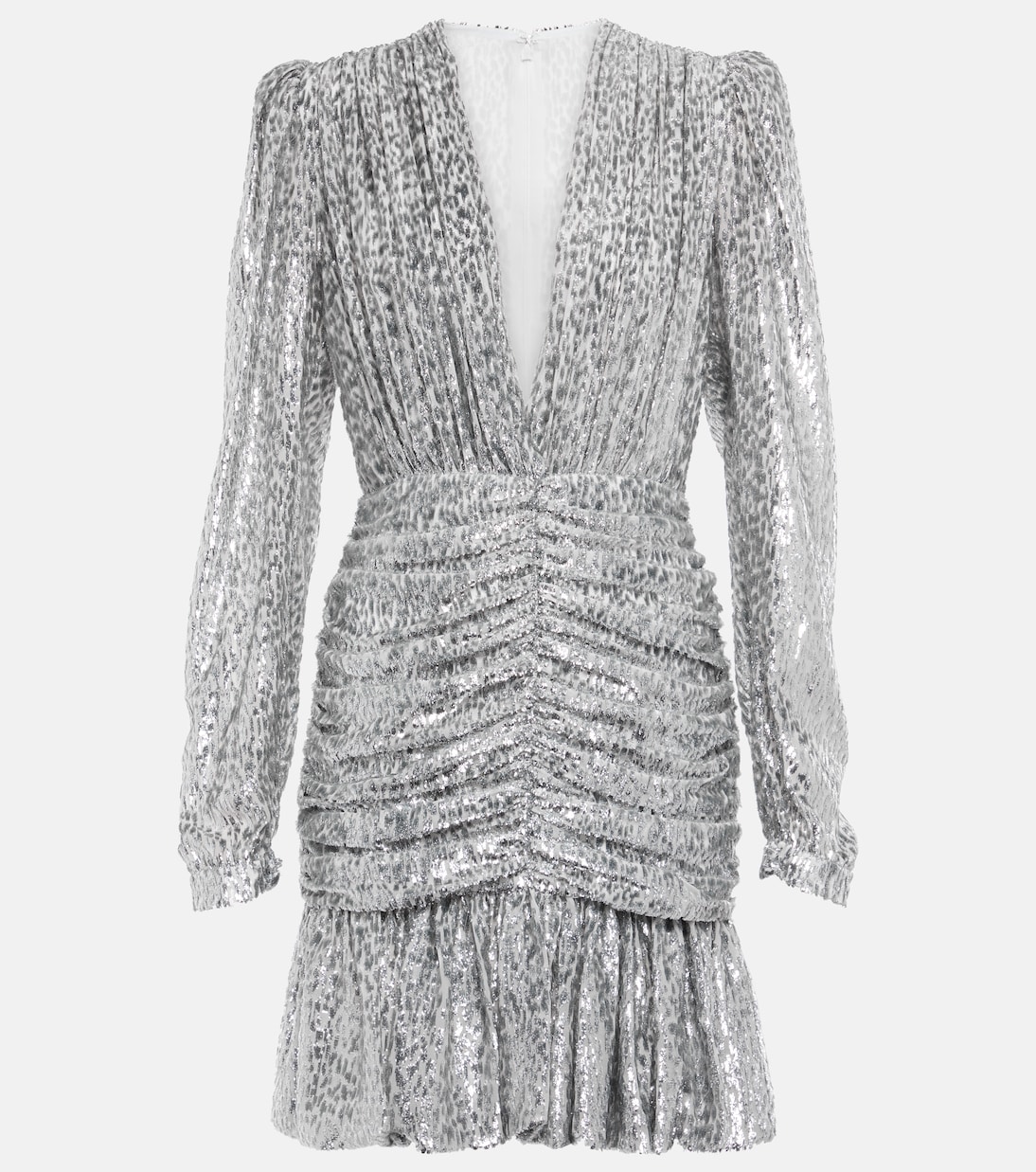 Libby embellished ruched minidress | Costarellos