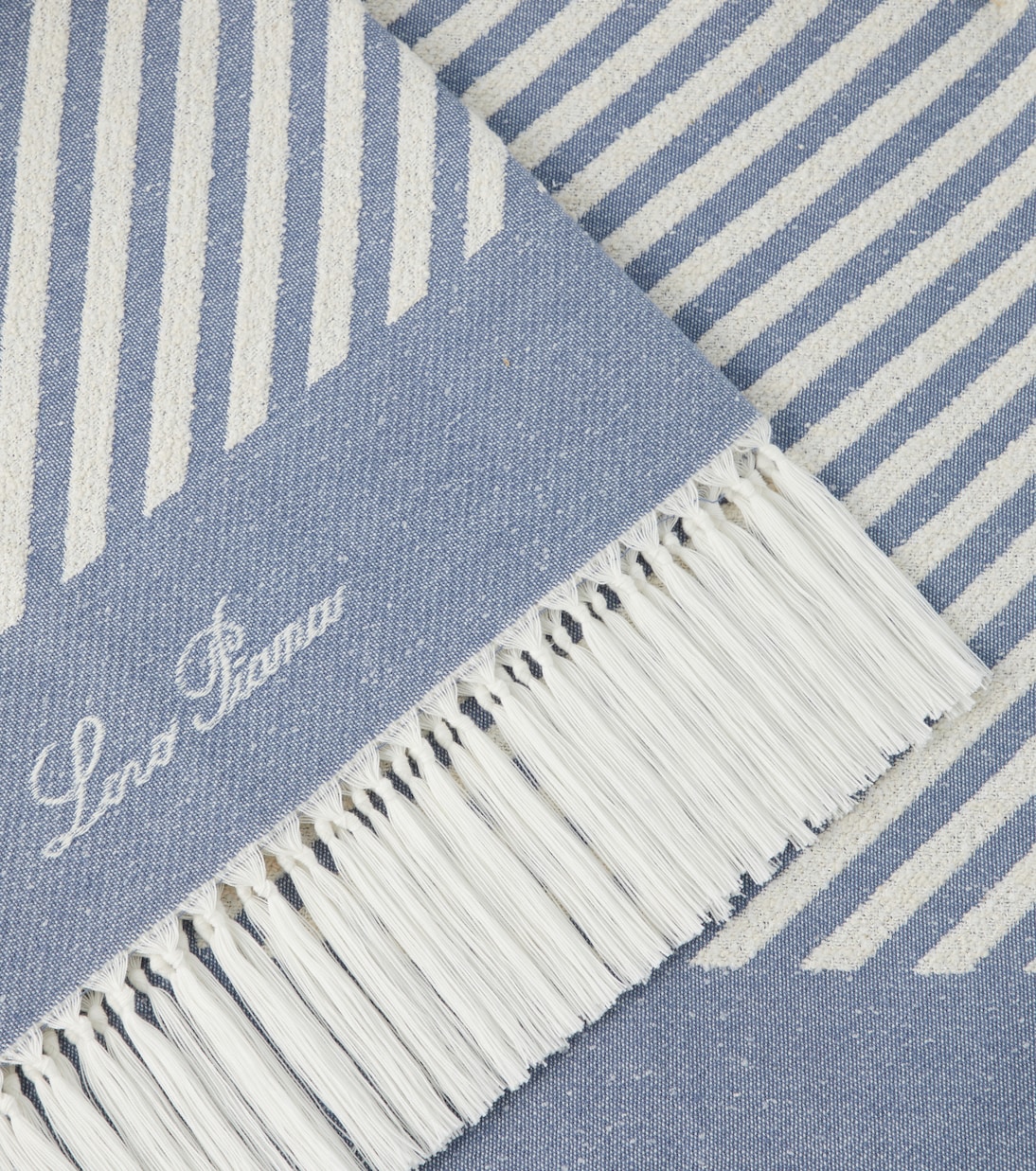 Mare Moai striped cotton-blend beach towel | Loro Piana