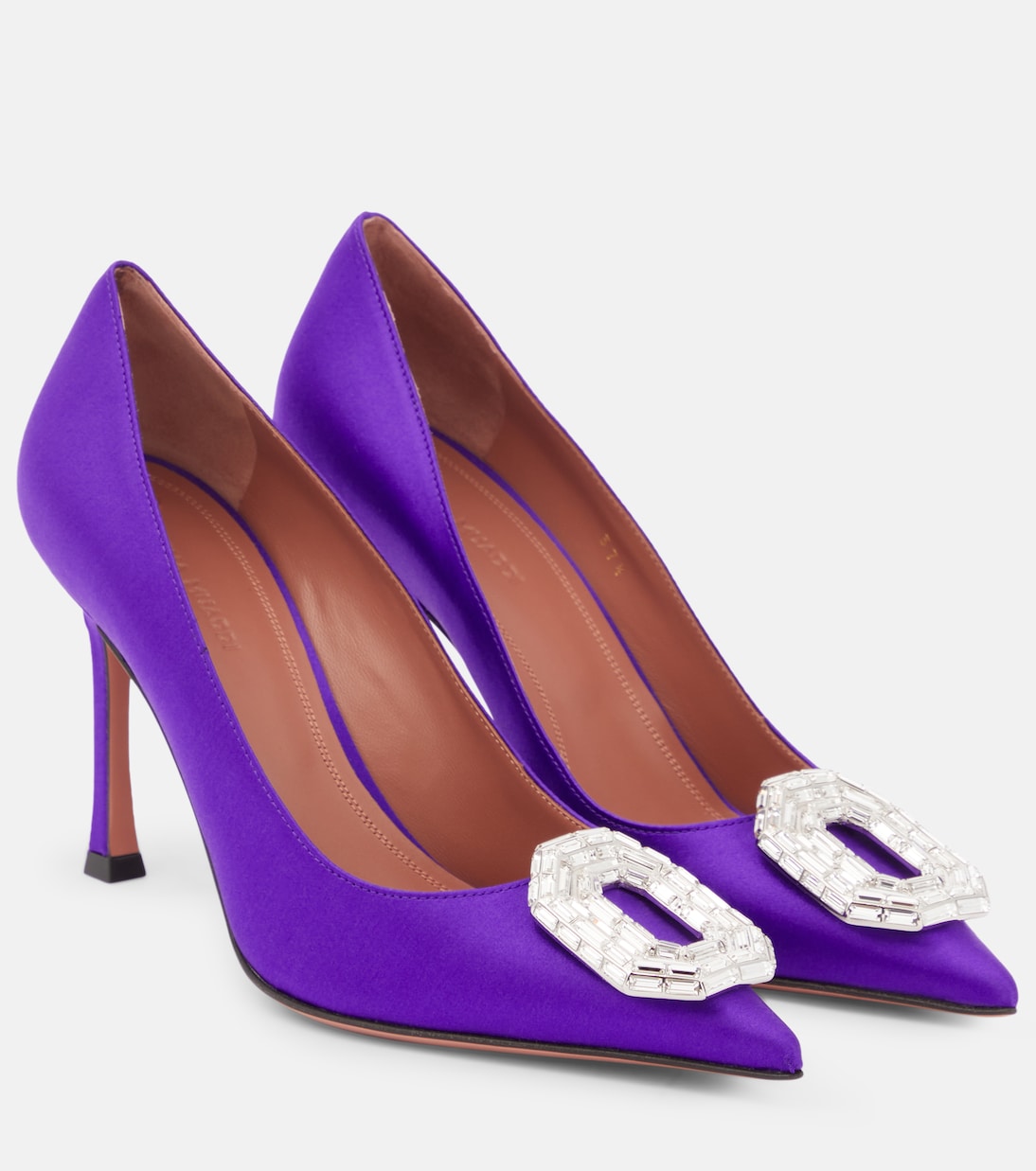 Pumps Camelia in raso | Amina Muaddi