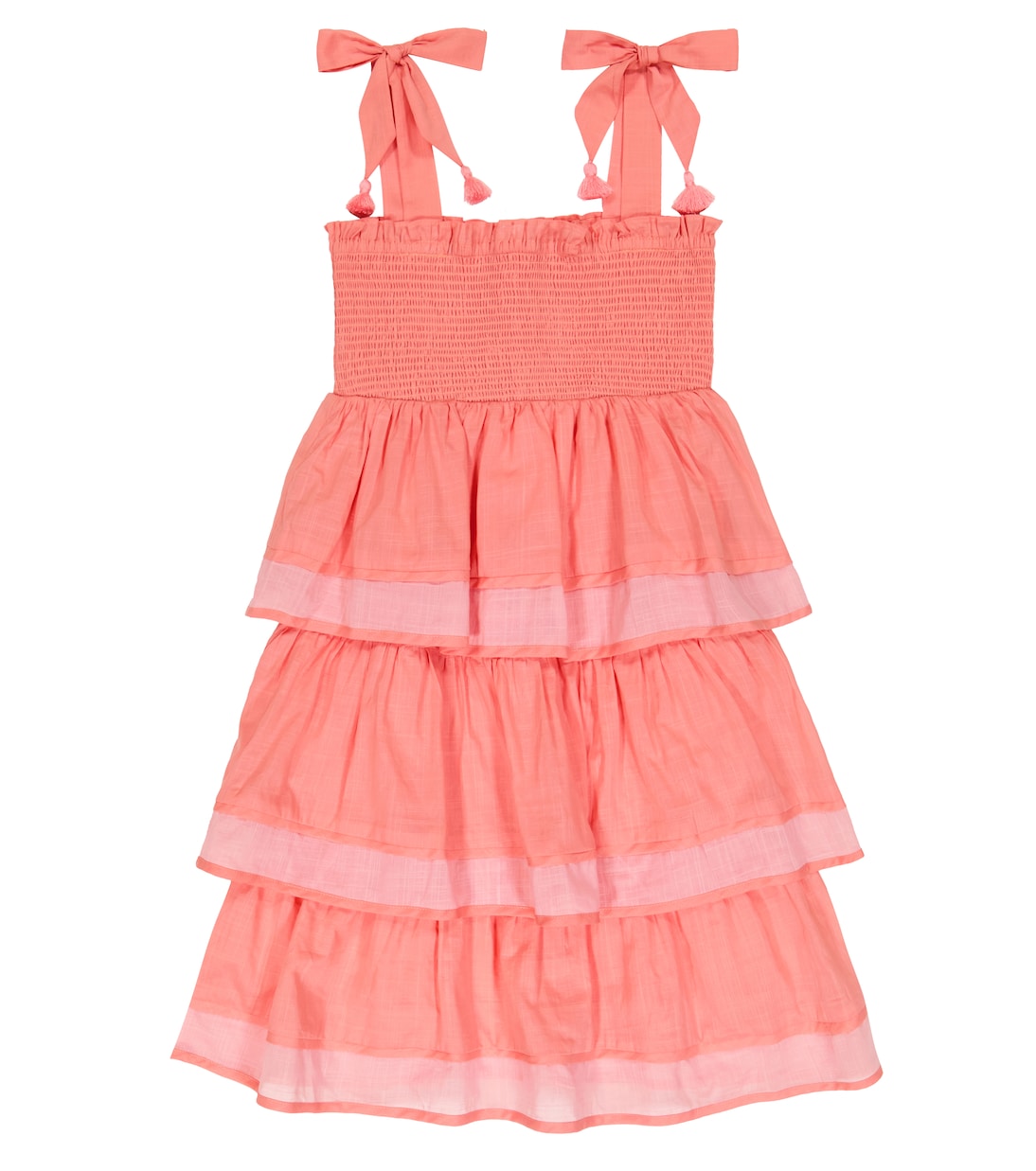 Abito Tiggy in cotone a balze | Zimmermann Kids