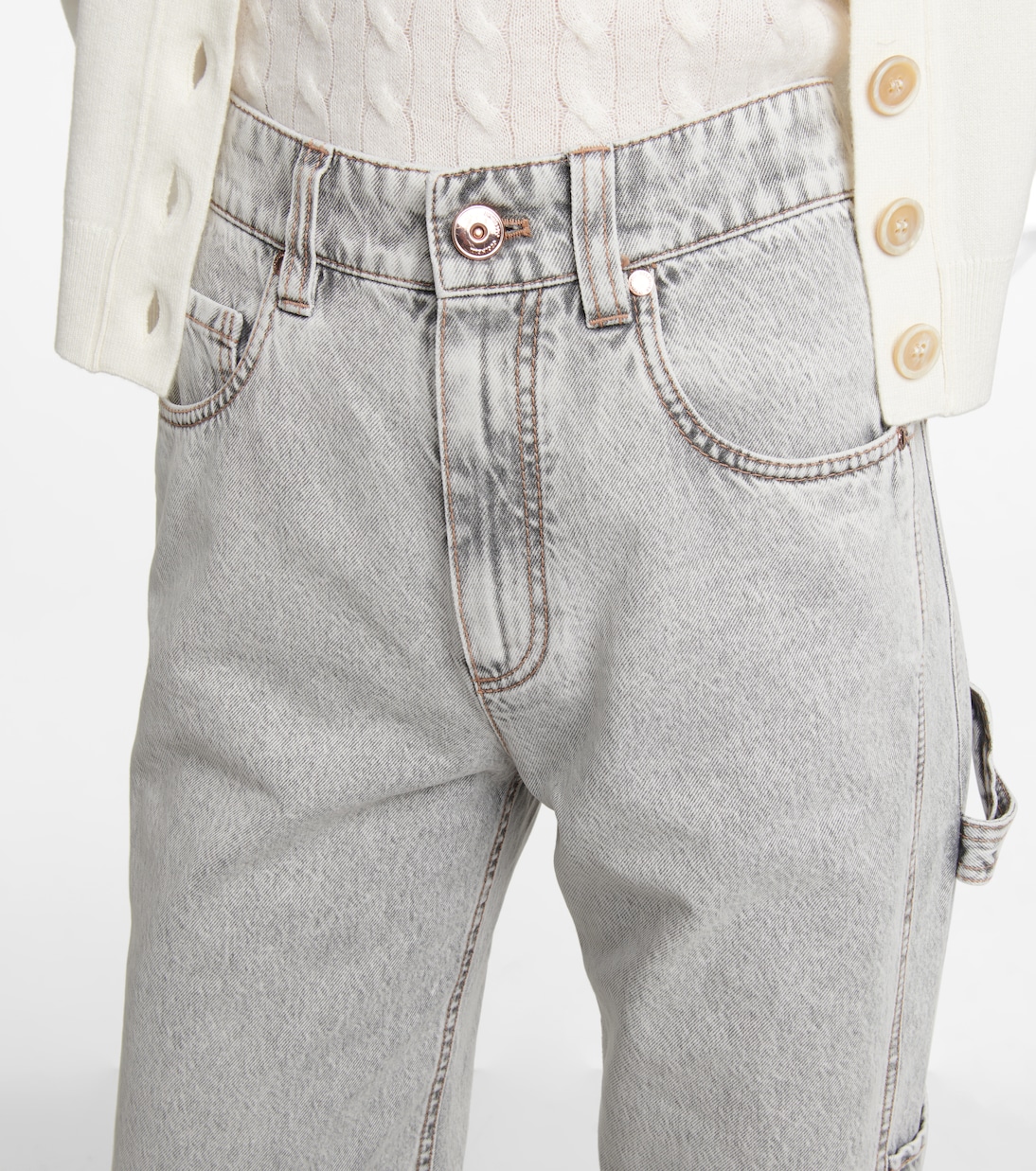 High-Rise Straight Jeans | Brunello Cucinelli