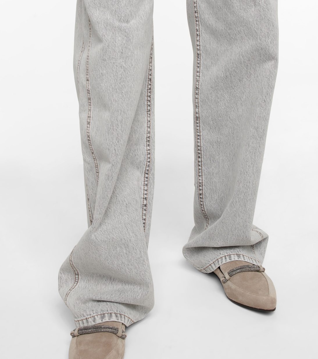High-Rise Straight Jeans | Brunello Cucinelli