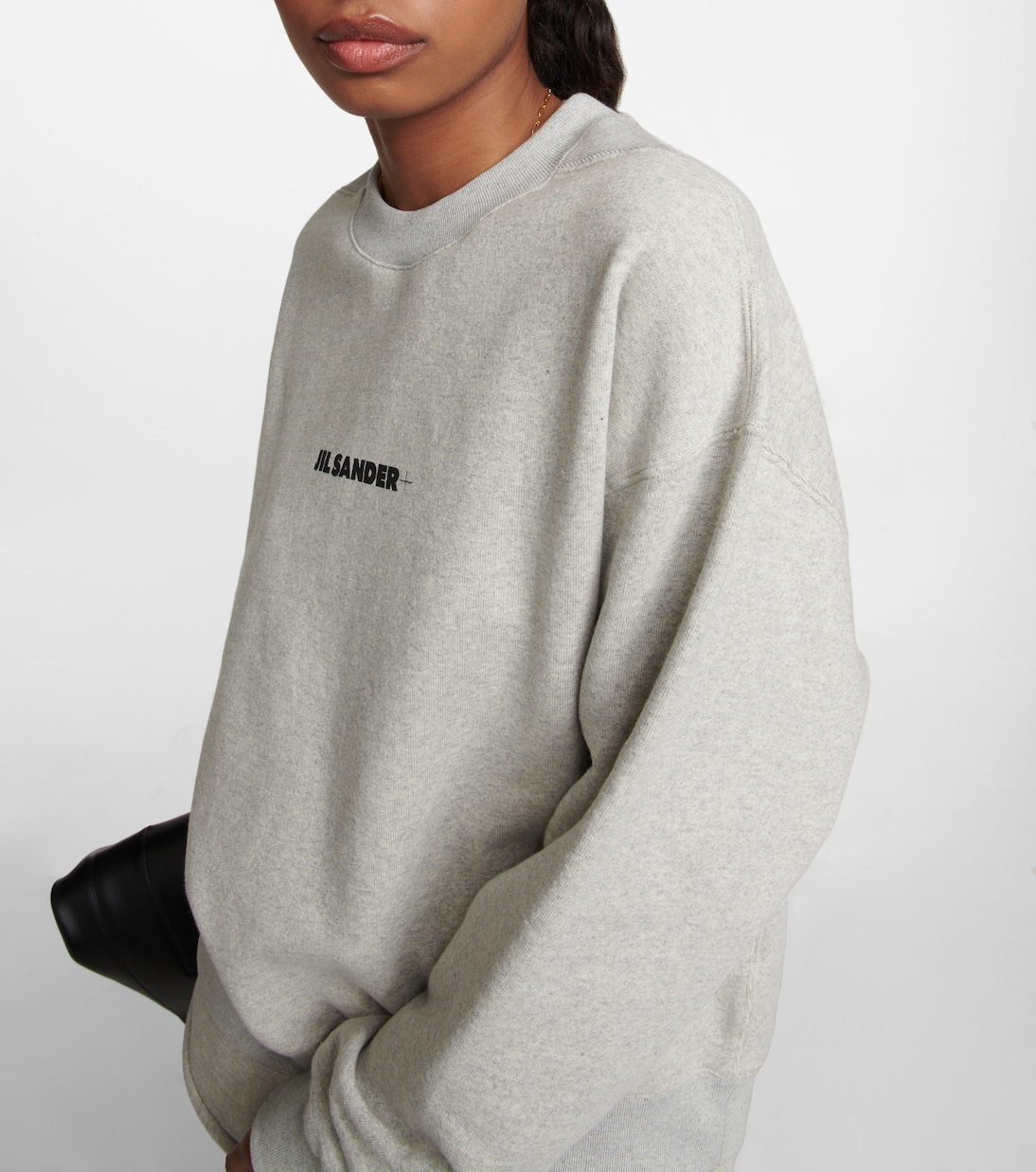 Felpa in cotone con logo | Jil Sander