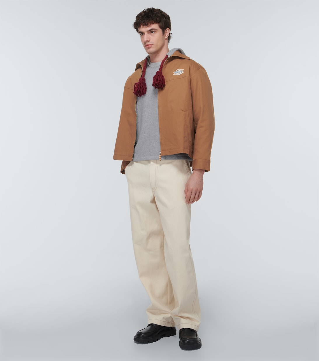Chaqueta Kharaz en sarga de algodón | Adish