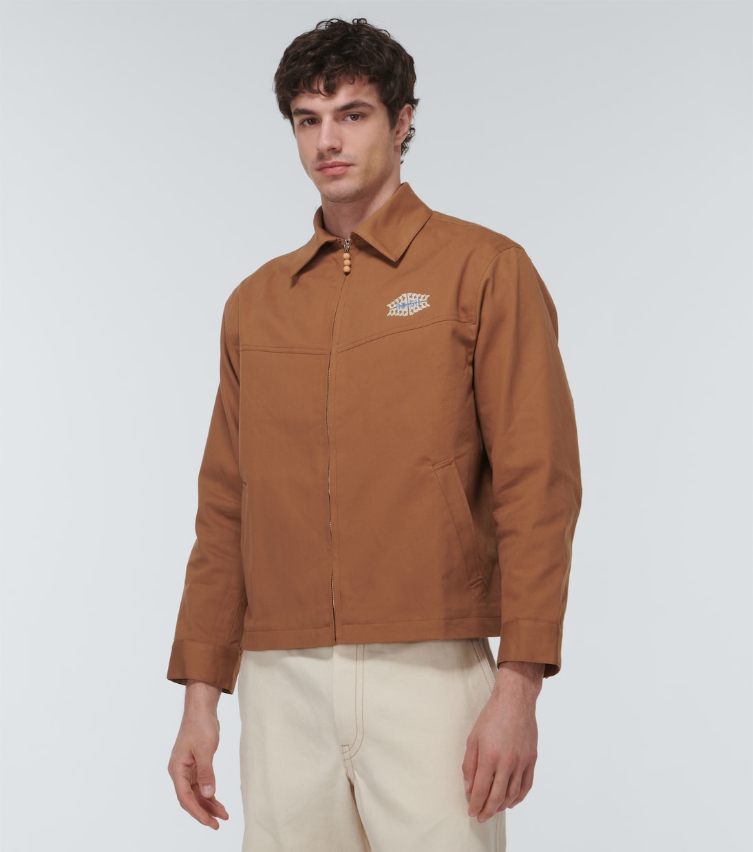 Chaqueta Kharaz en sarga de algodón | Adish