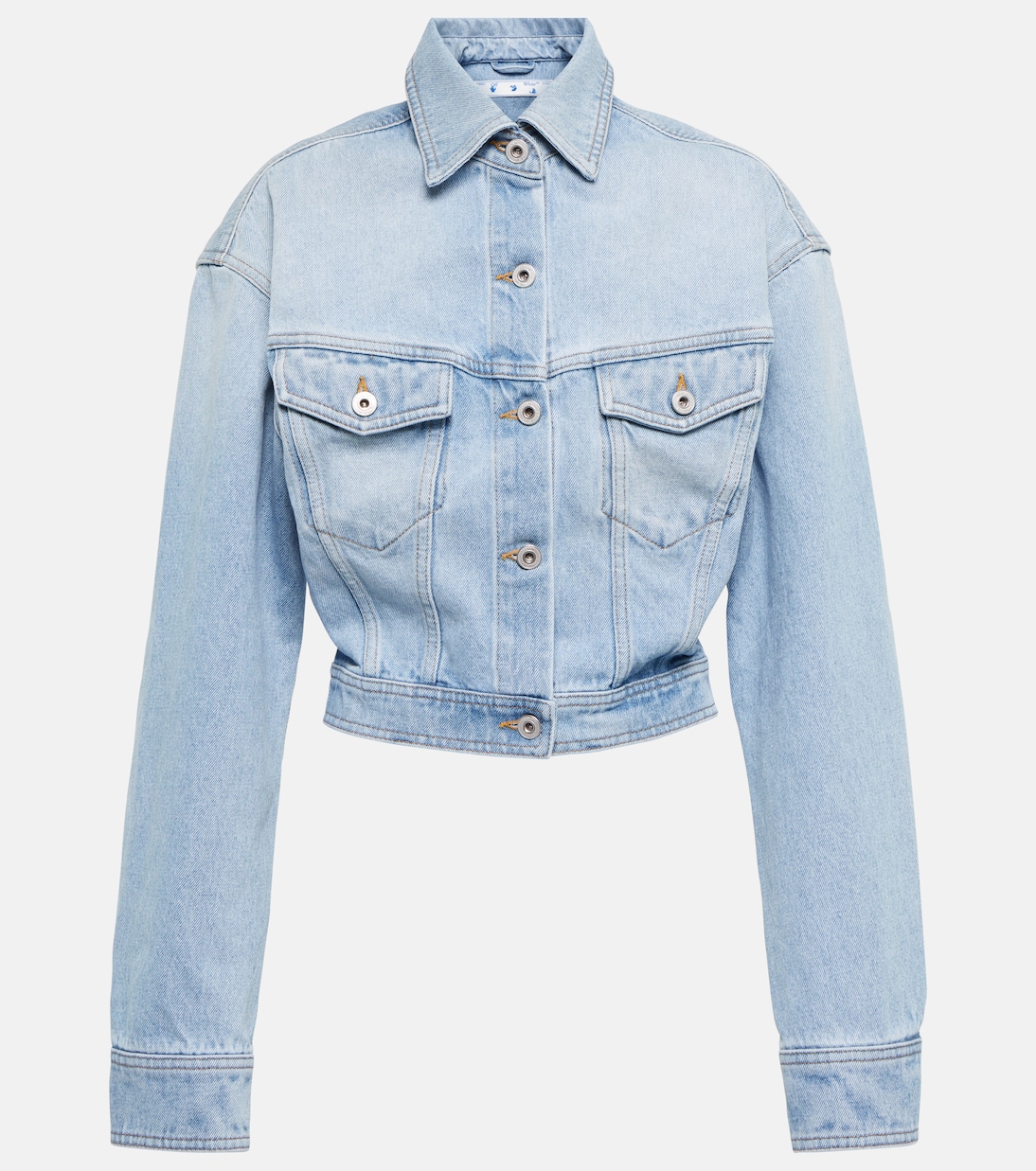Toybox cropped denim jacket | Off-White