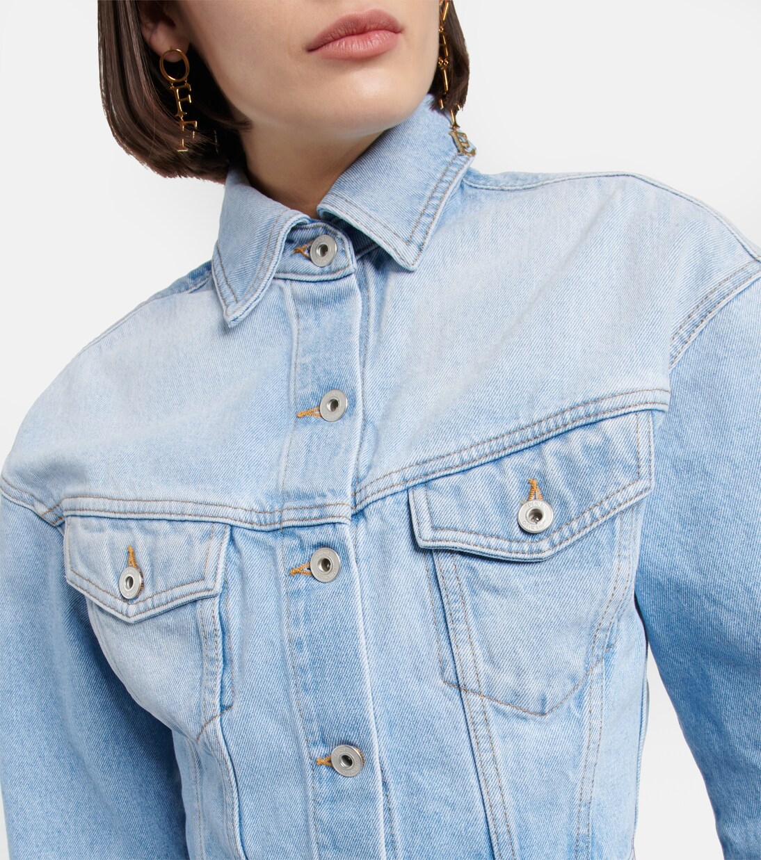 Toybox cropped denim jacket | Off-White