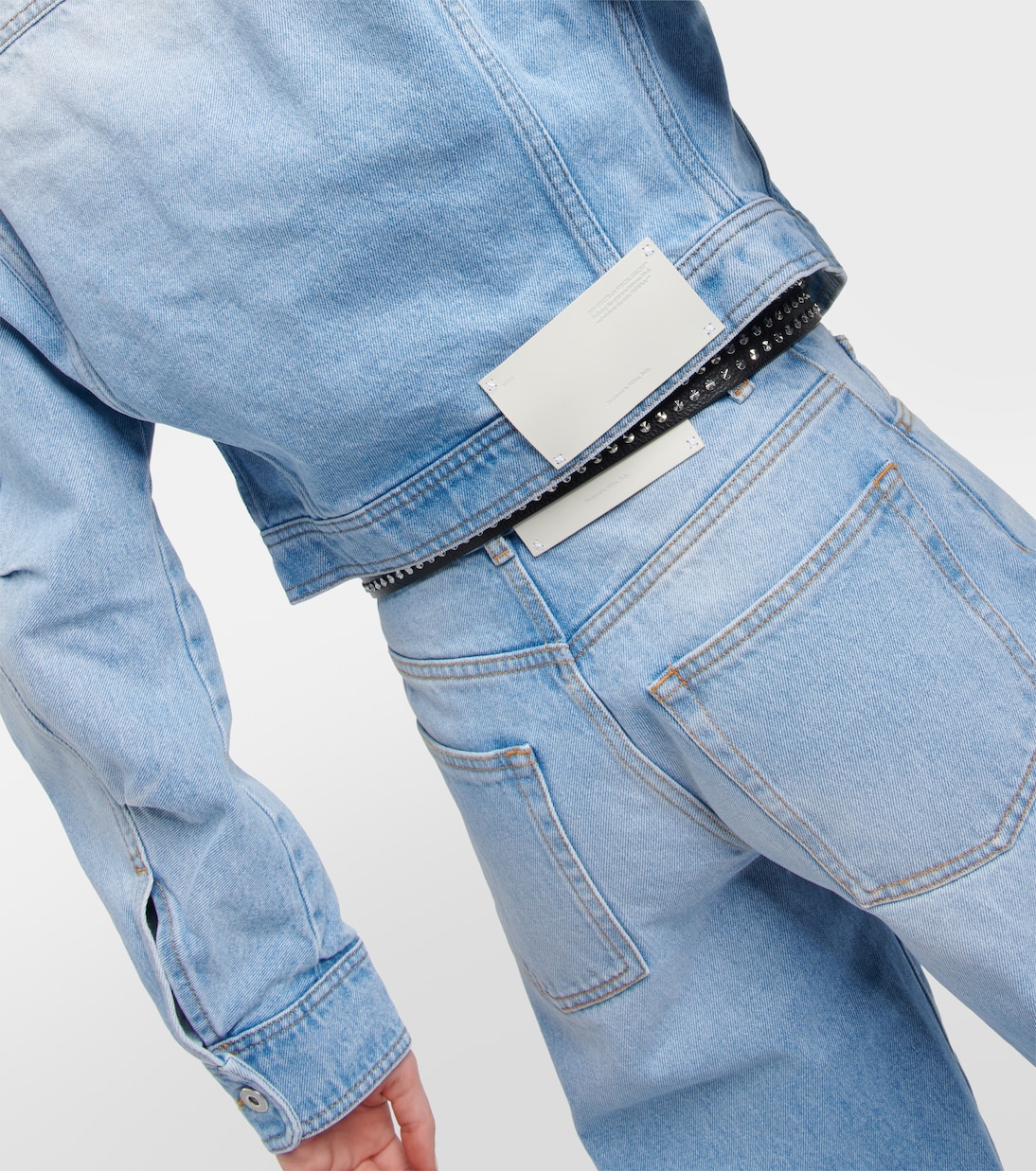 Toybox cropped denim jacket | Off-White