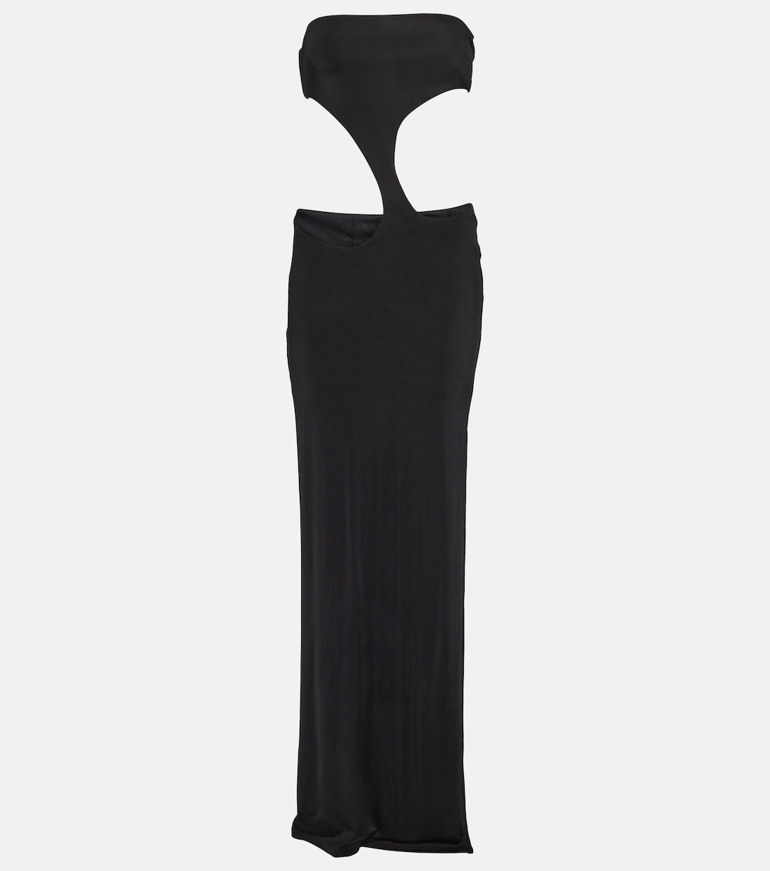 Long Carve cutout jersey maxi dress | Louisa Ballou