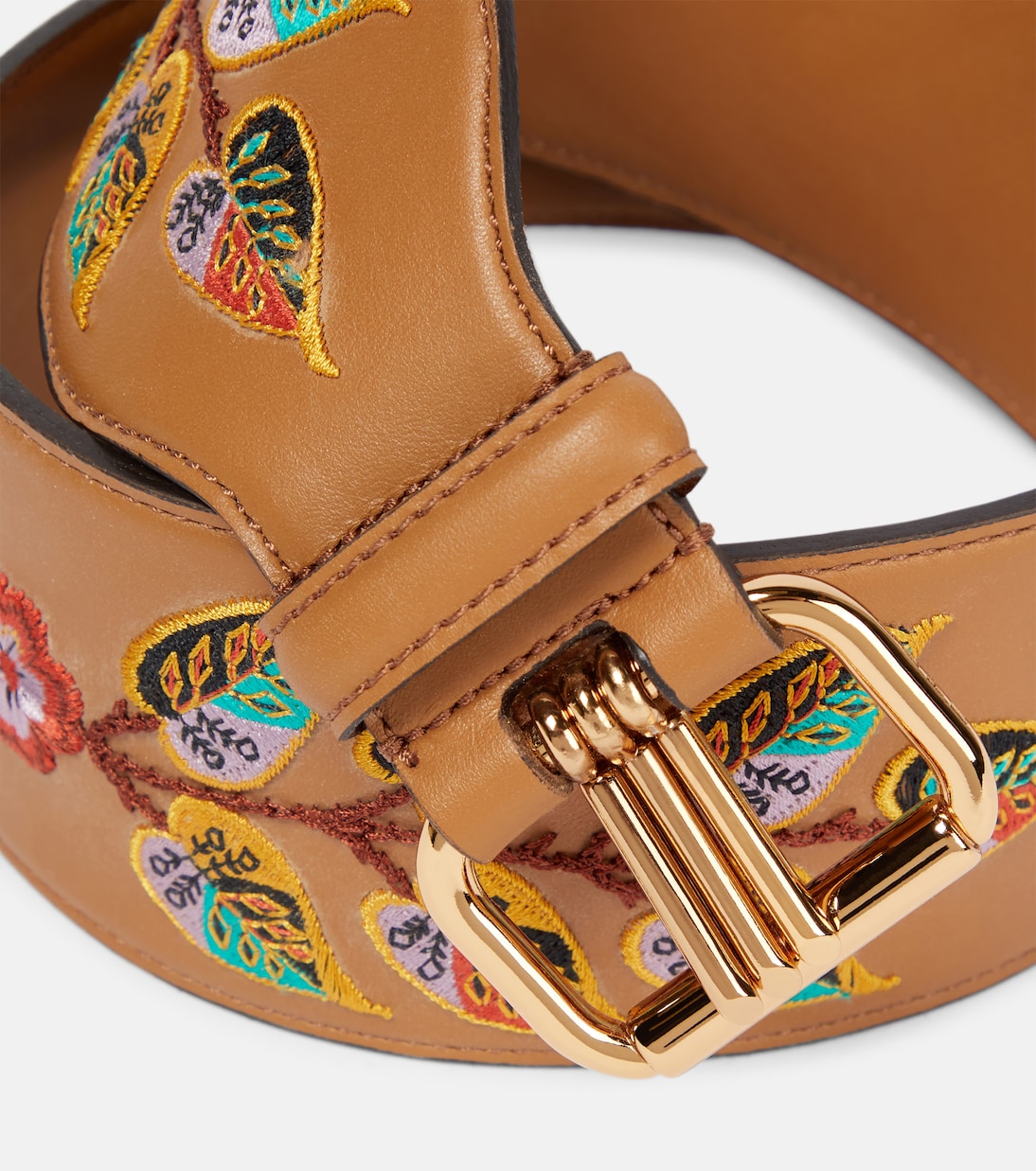 Cinturón de piel con bordado | Etro