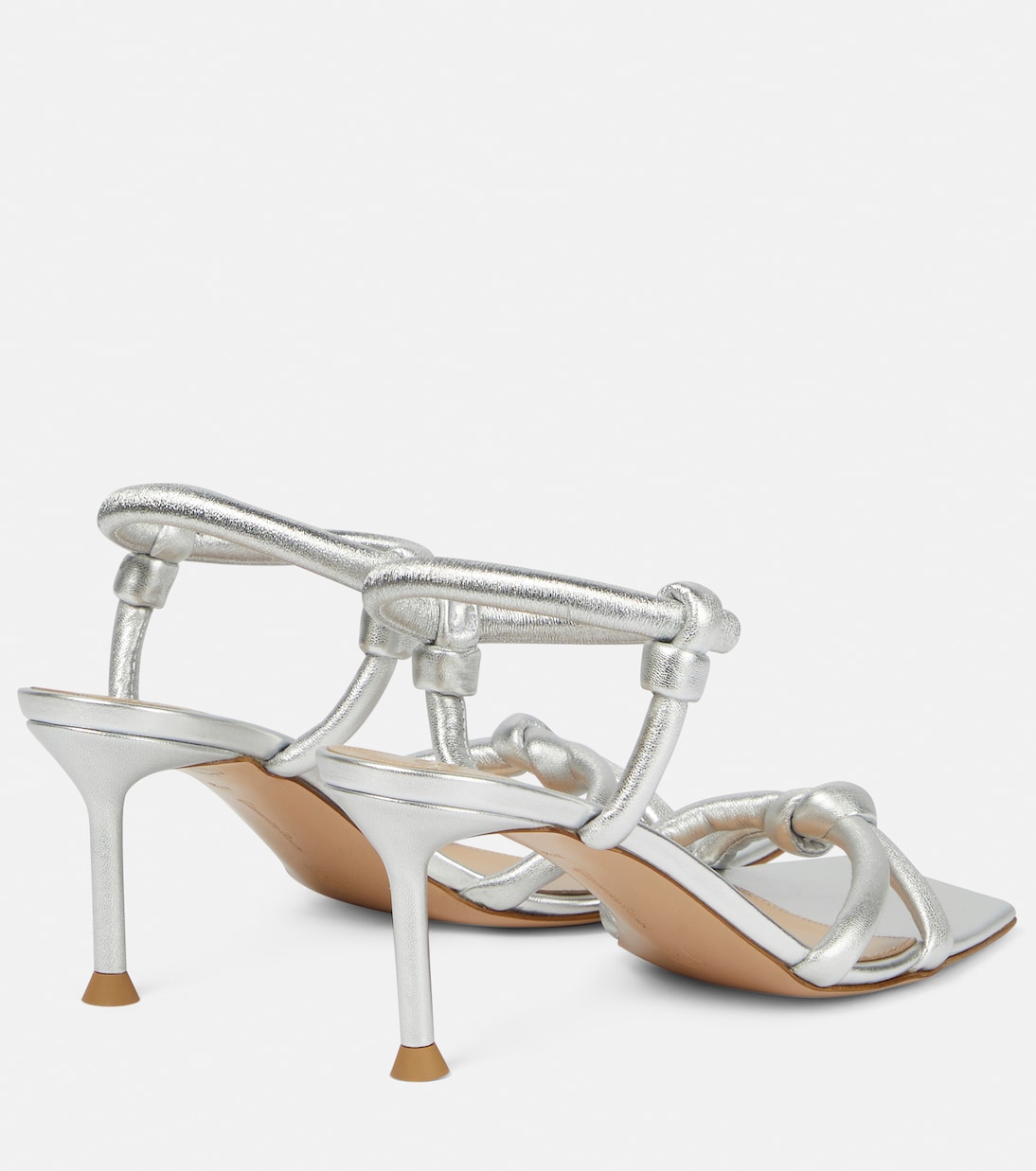 Sandali in pelle metallizzata | Gianvito Rossi