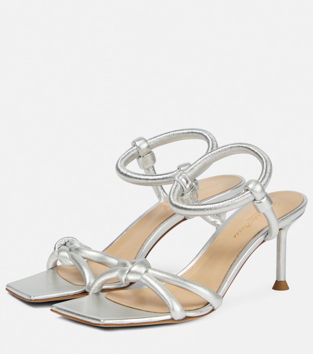 Sandali in pelle metallizzata | Gianvito Rossi