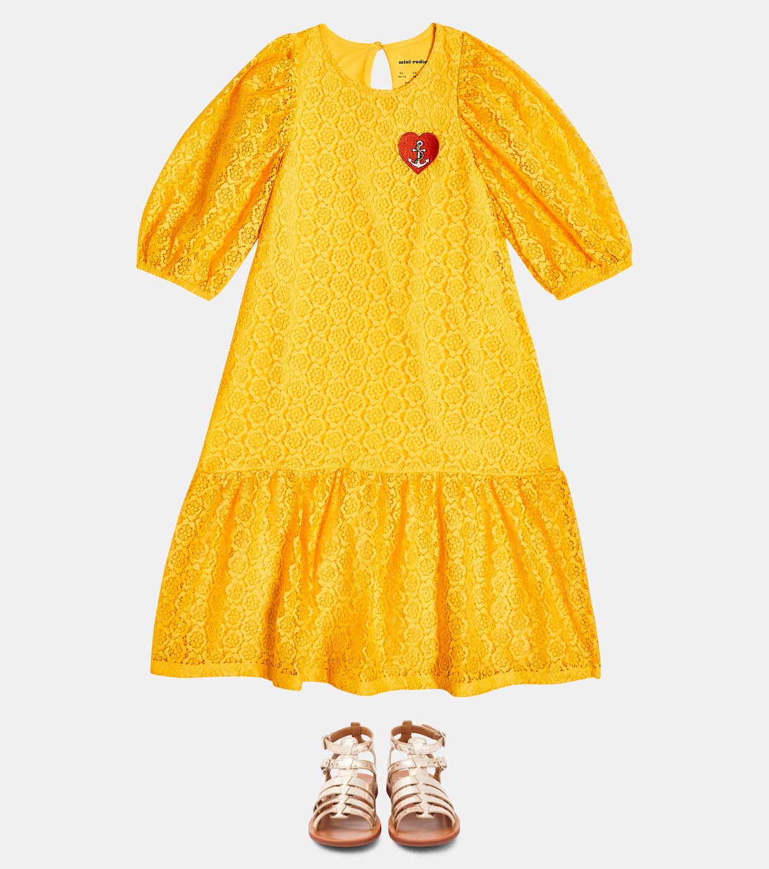 Abito in pizzo con ricamo | Mini Rodini