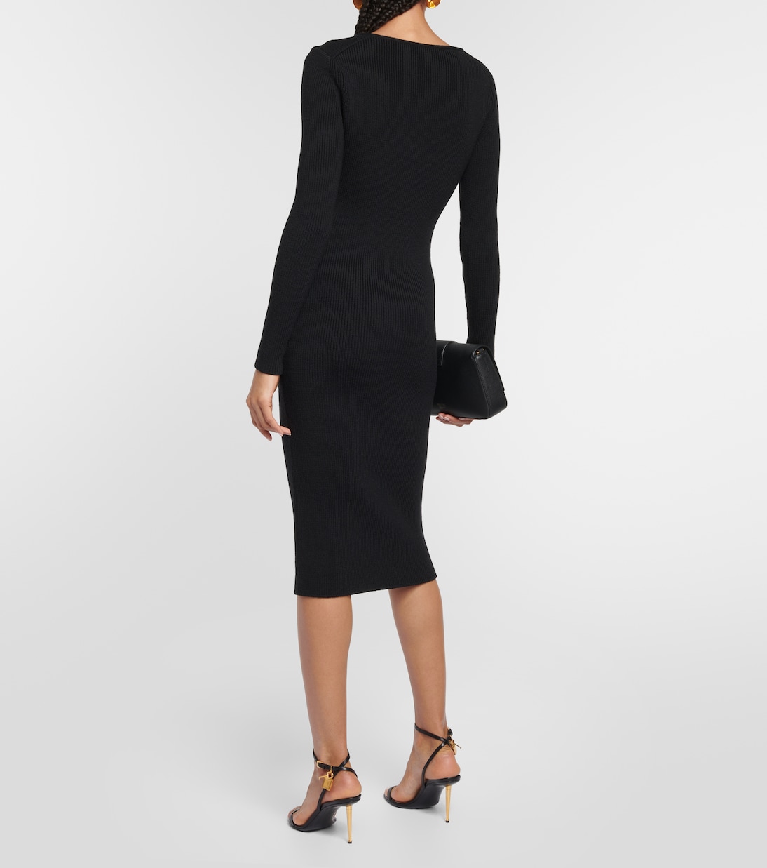 Ribbed-knit wool midi dress | Tom Ford