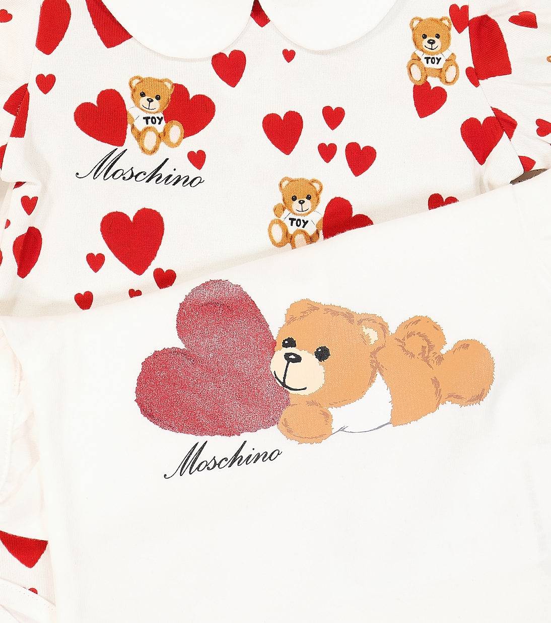 Bebé - set de 2 monos Teddy Bear en jersey de algodón | Moschino Kids