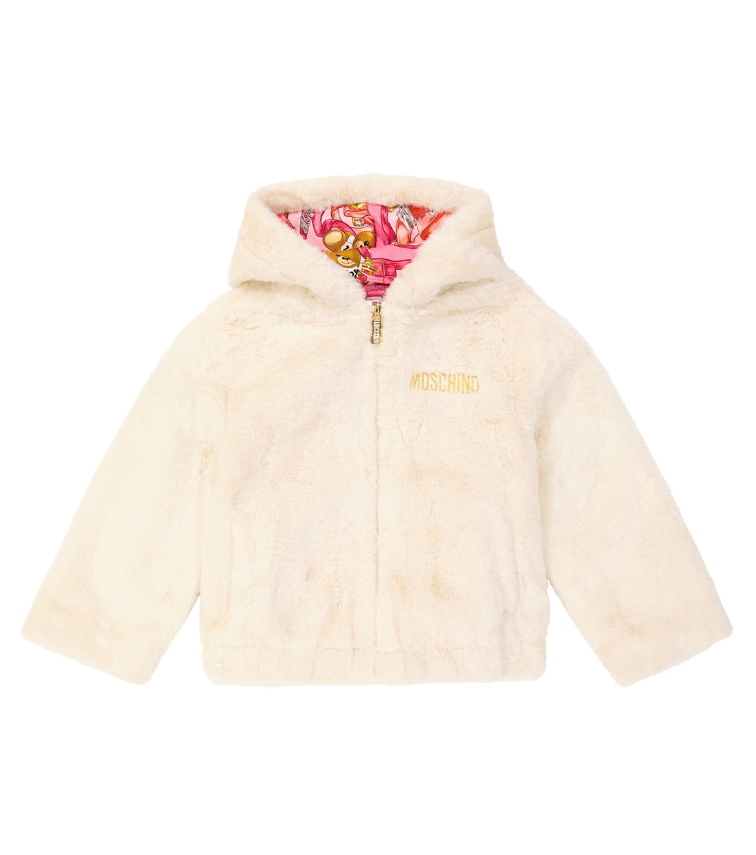 Faux fur jacket | Moschino Kids