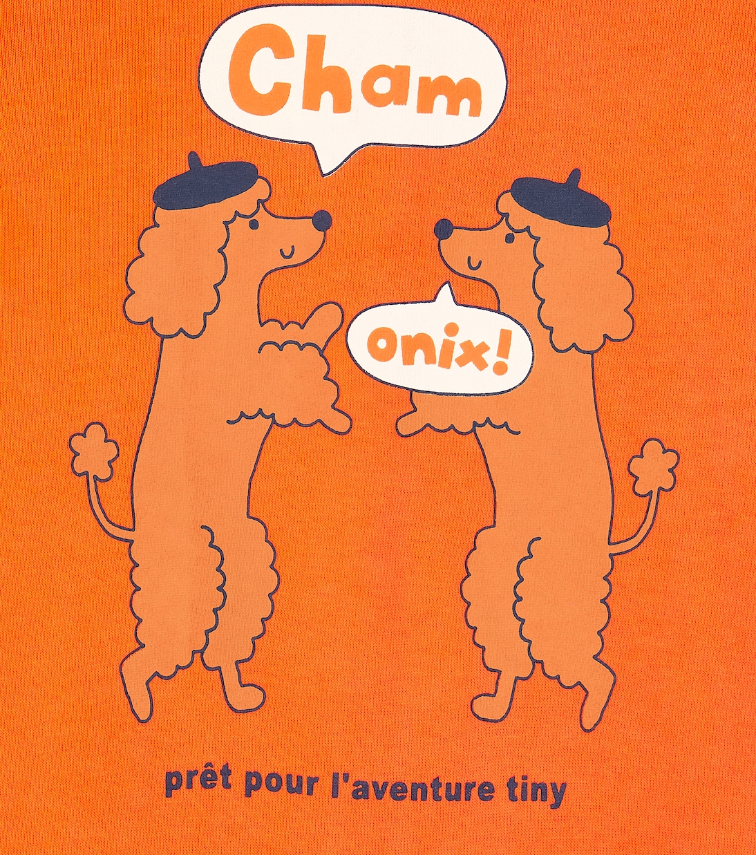 Baby Chamonix Poodles cotton playsuit | Tinycottons