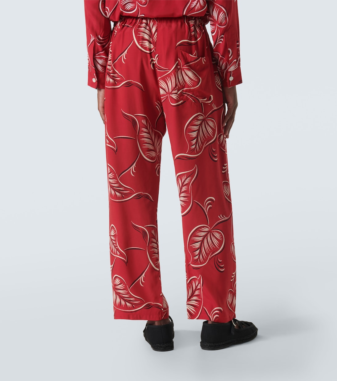 Creeping Begonia printed pajama pants | Bode