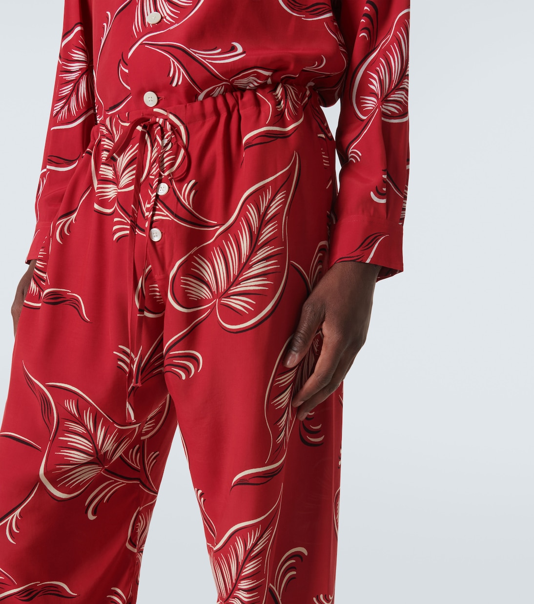 Creeping Begonia printed pajama pants | Bode