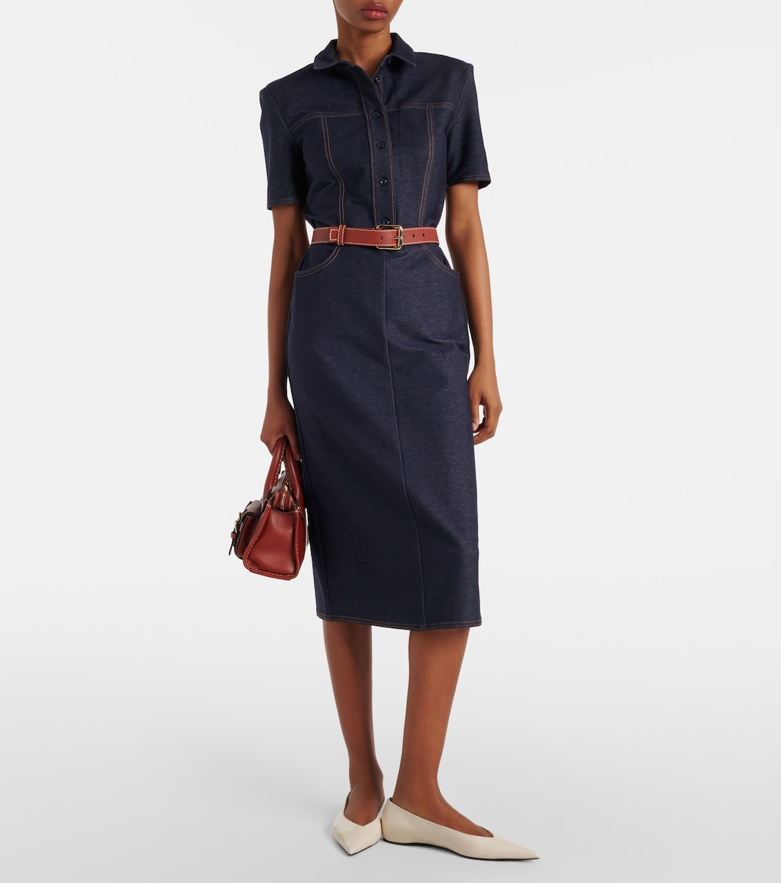 Faro cotton-blend jersey midi dress | Max Mara
