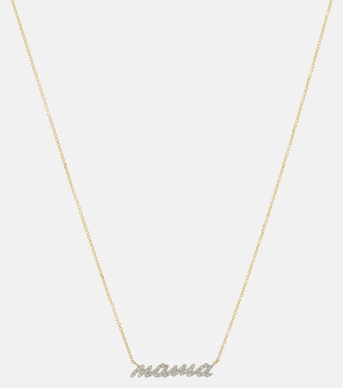 Collana in oro giallo 10kt con diamanti 