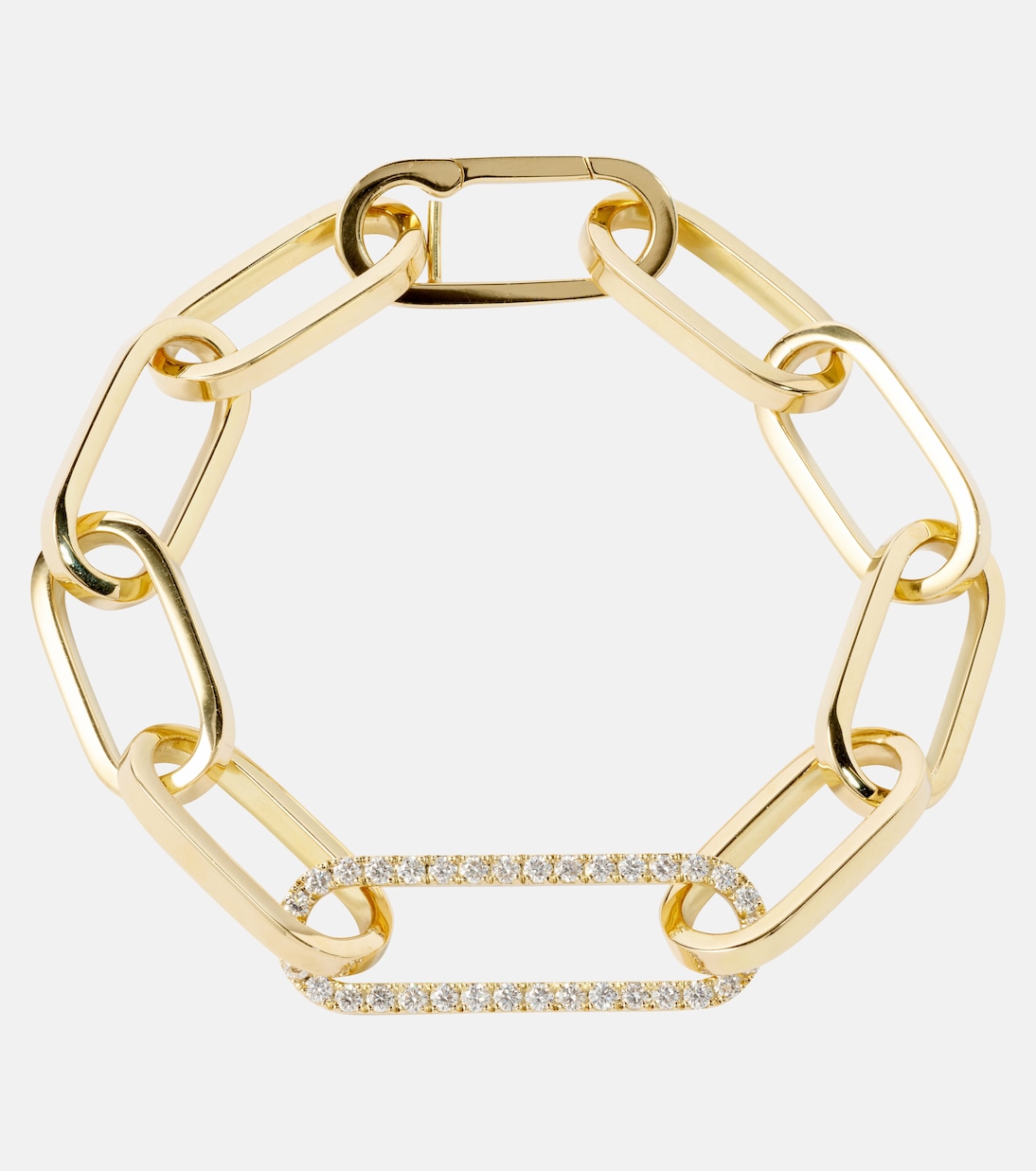Link 18kt gold bracelet with diamonds | Bucherer Fine Jewellery