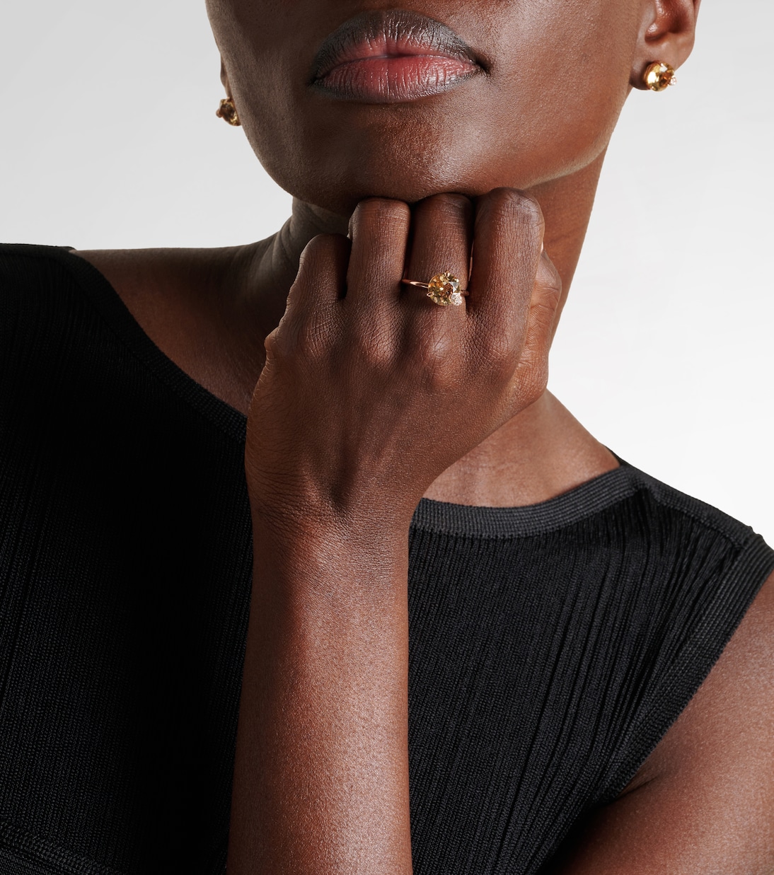 Bague Peekaboo en or rose 18 ct, béryl et diamants | Bucherer Fine Jewellery